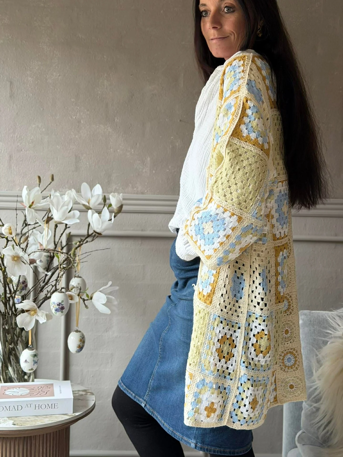 Cardigan Boho - Lys grønn - Image 6