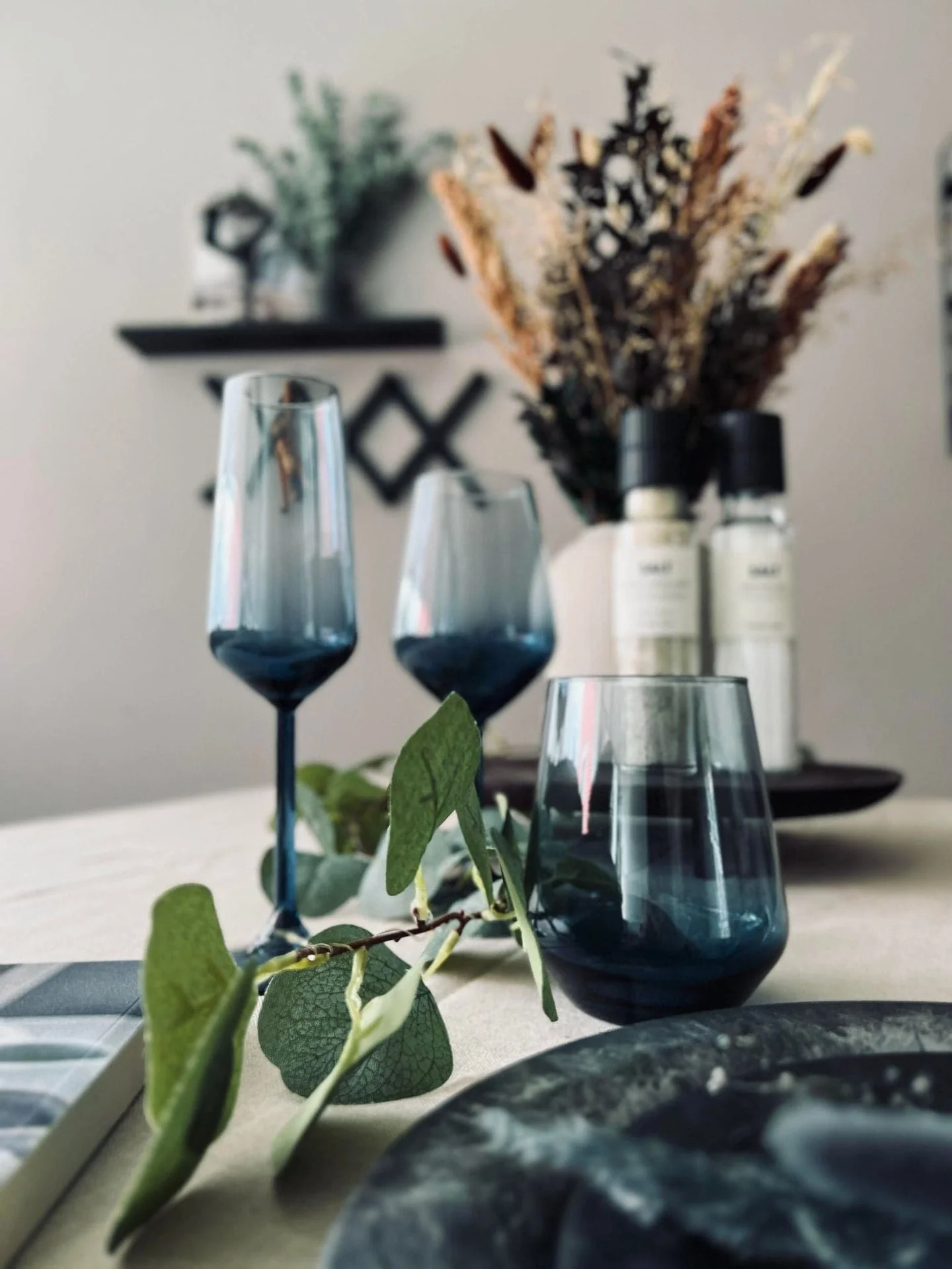 Champagneglass LUX - Royal blue 195 ml
