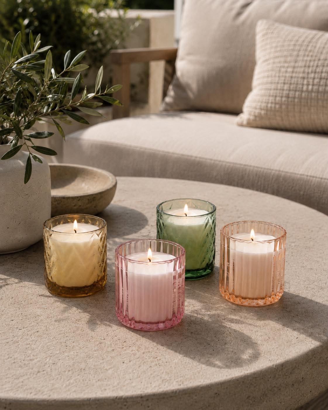 Citronella-lys i glass - Color Mix - Image 2