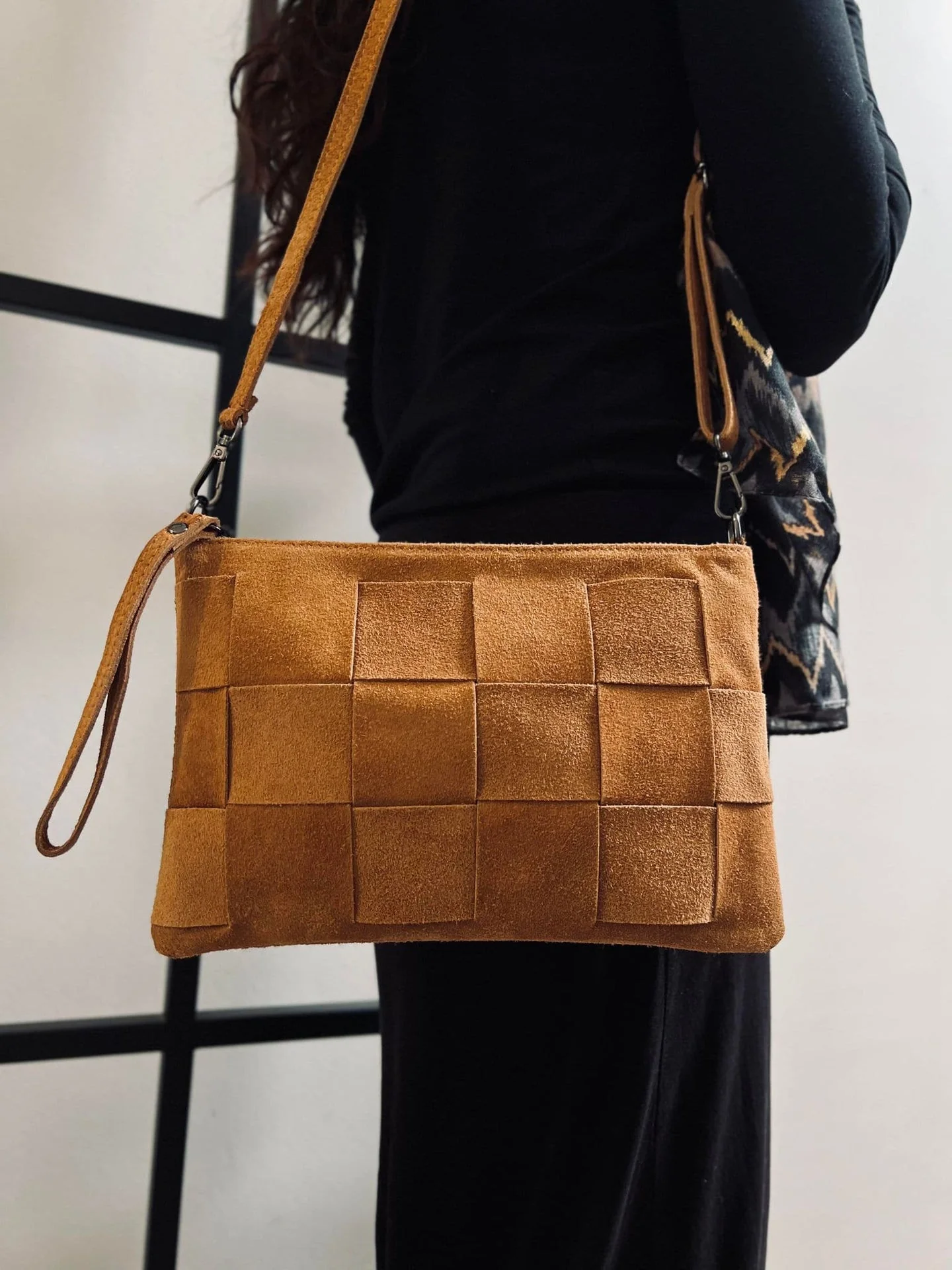 Clutch - Cognac ruskinn - Image 2
