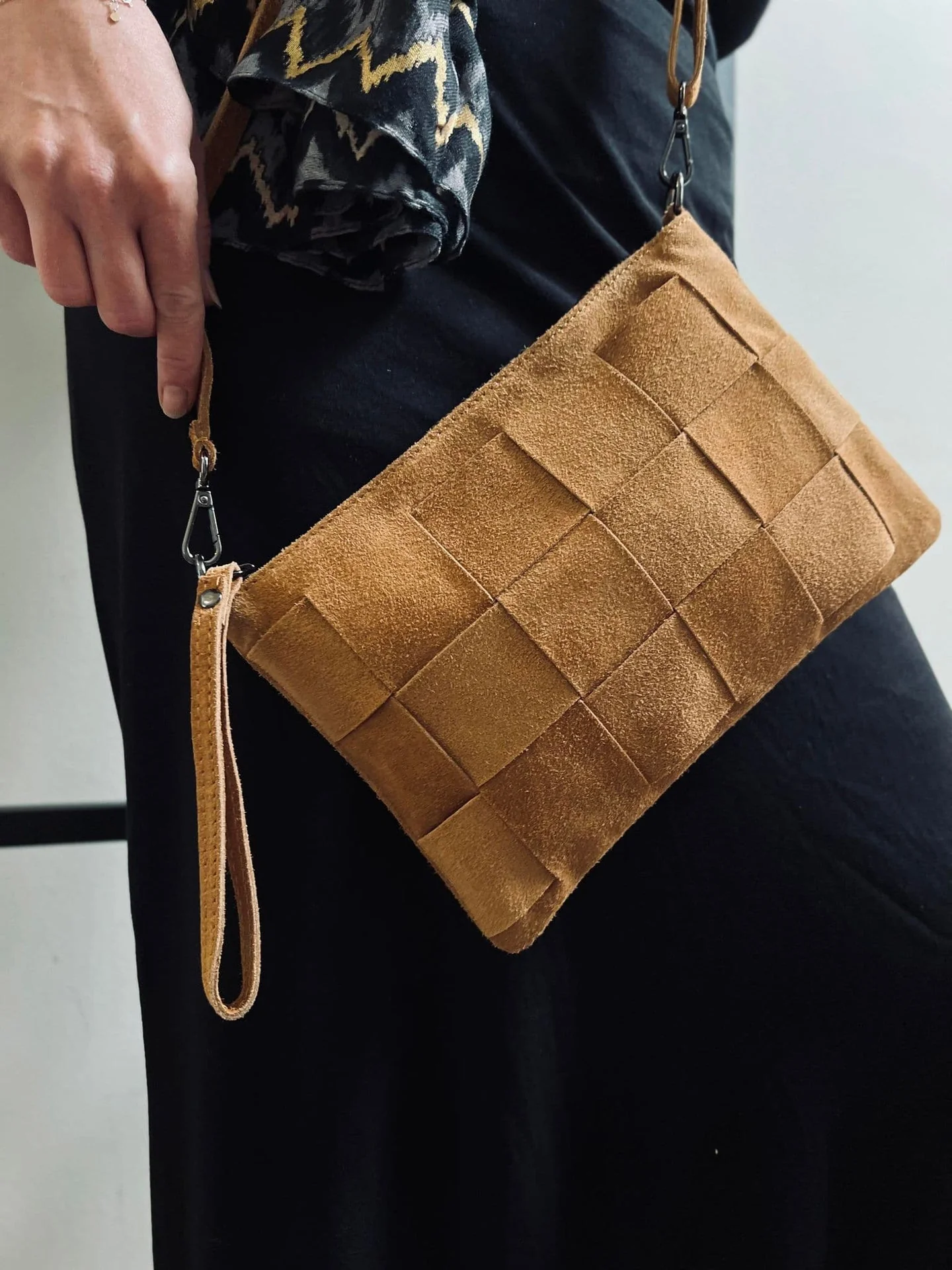 Clutch - Cognac ruskinn - Image 3