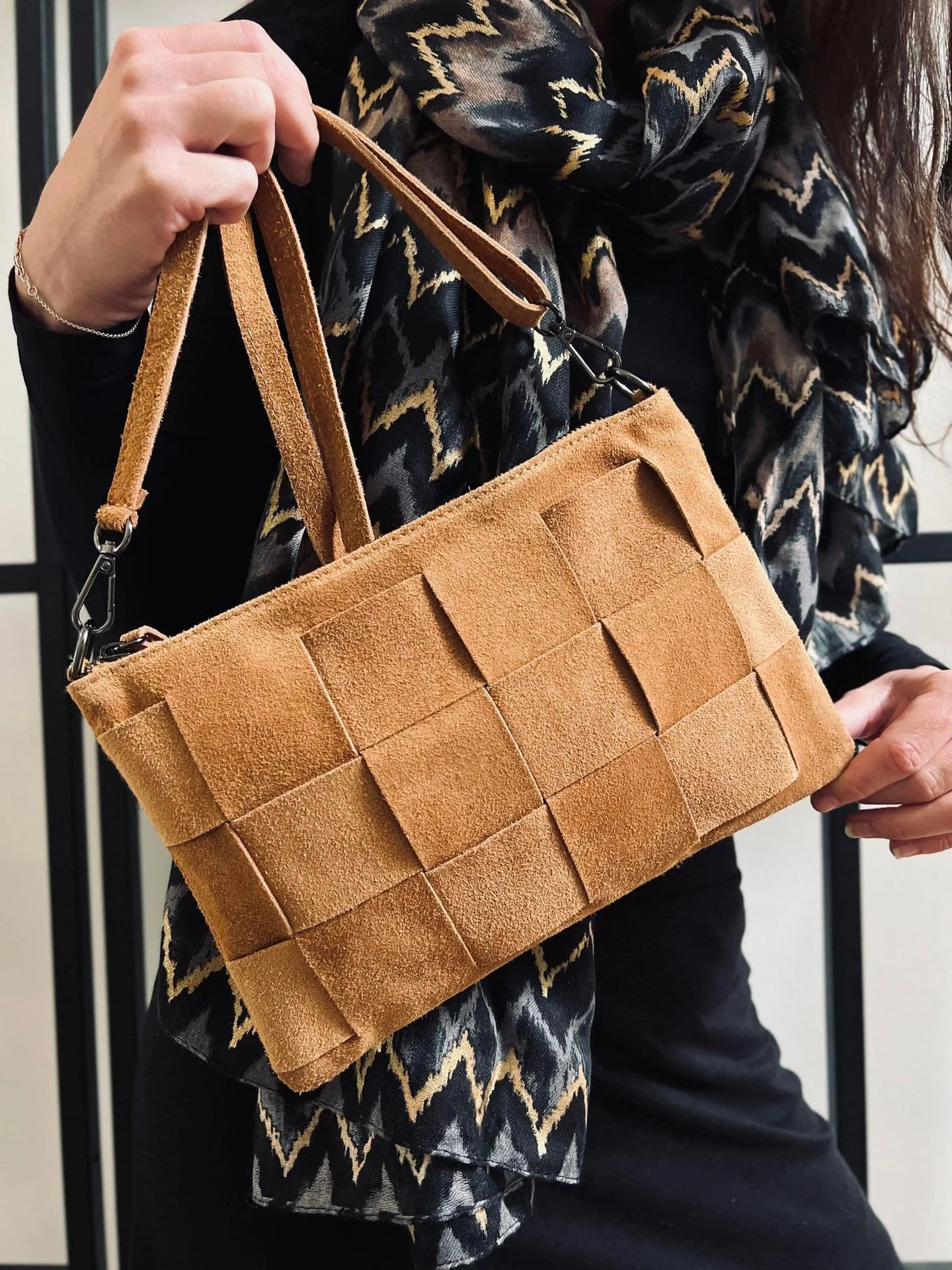 Clutch - Cognac ruskinn - Image 4