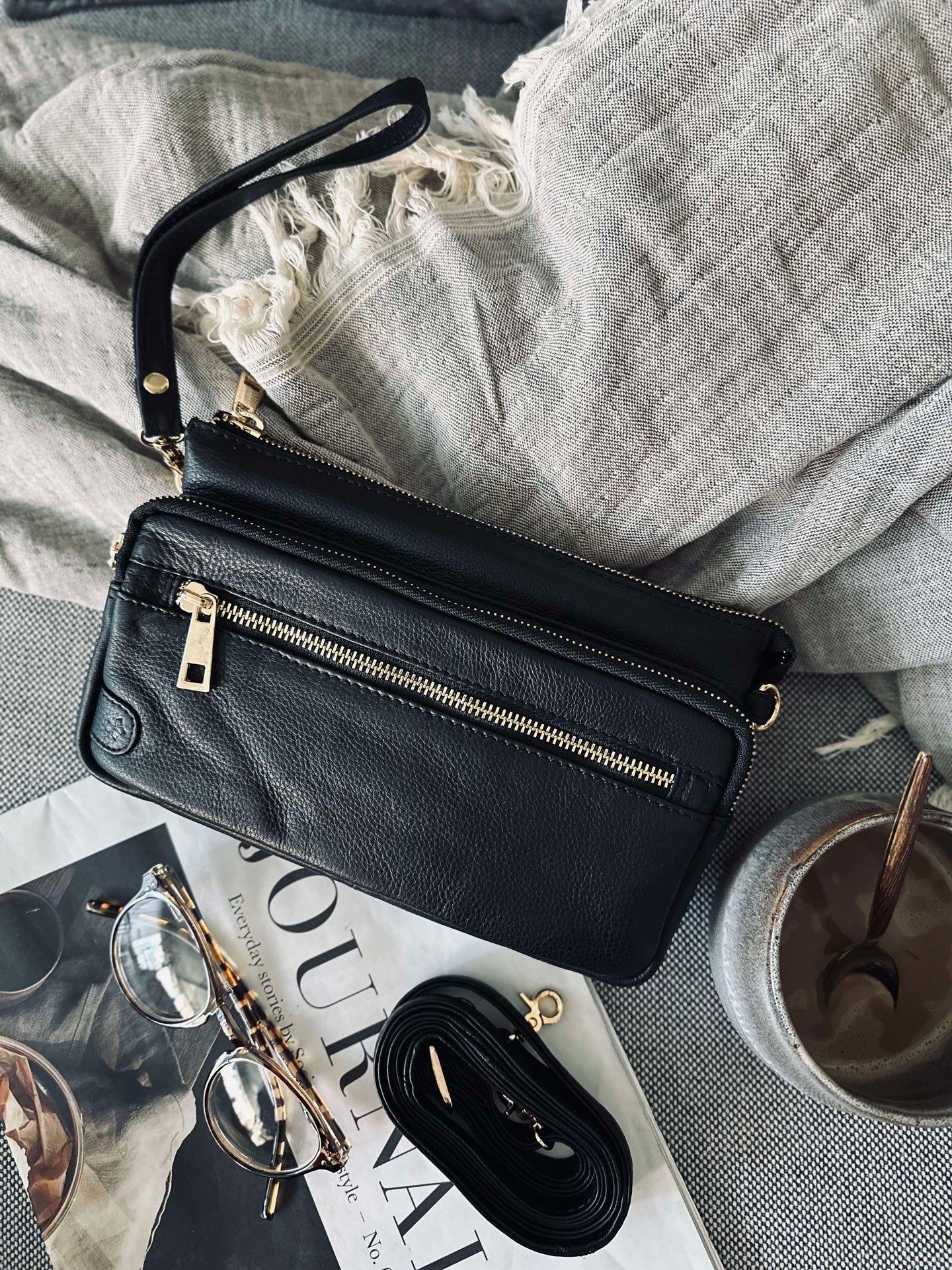 Clutch Deluxe – Svart / Gull - Image 3