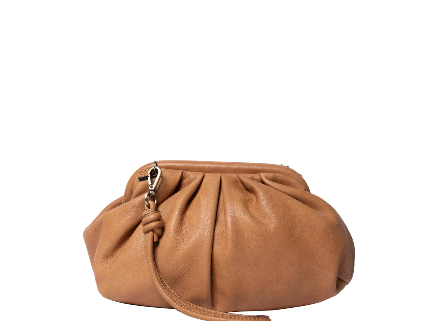 Clutch / skinnveske Noha big cognac - Image 3