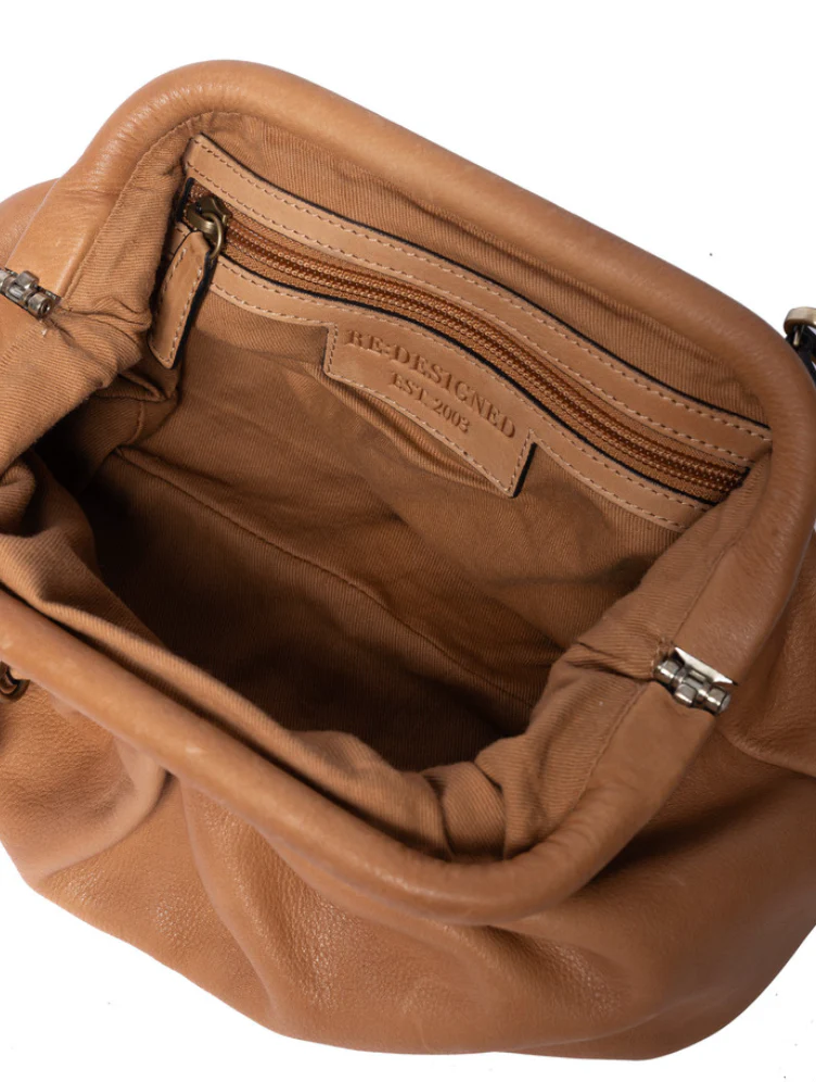 Clutch / skinnveske Noha big cognac - Image 6