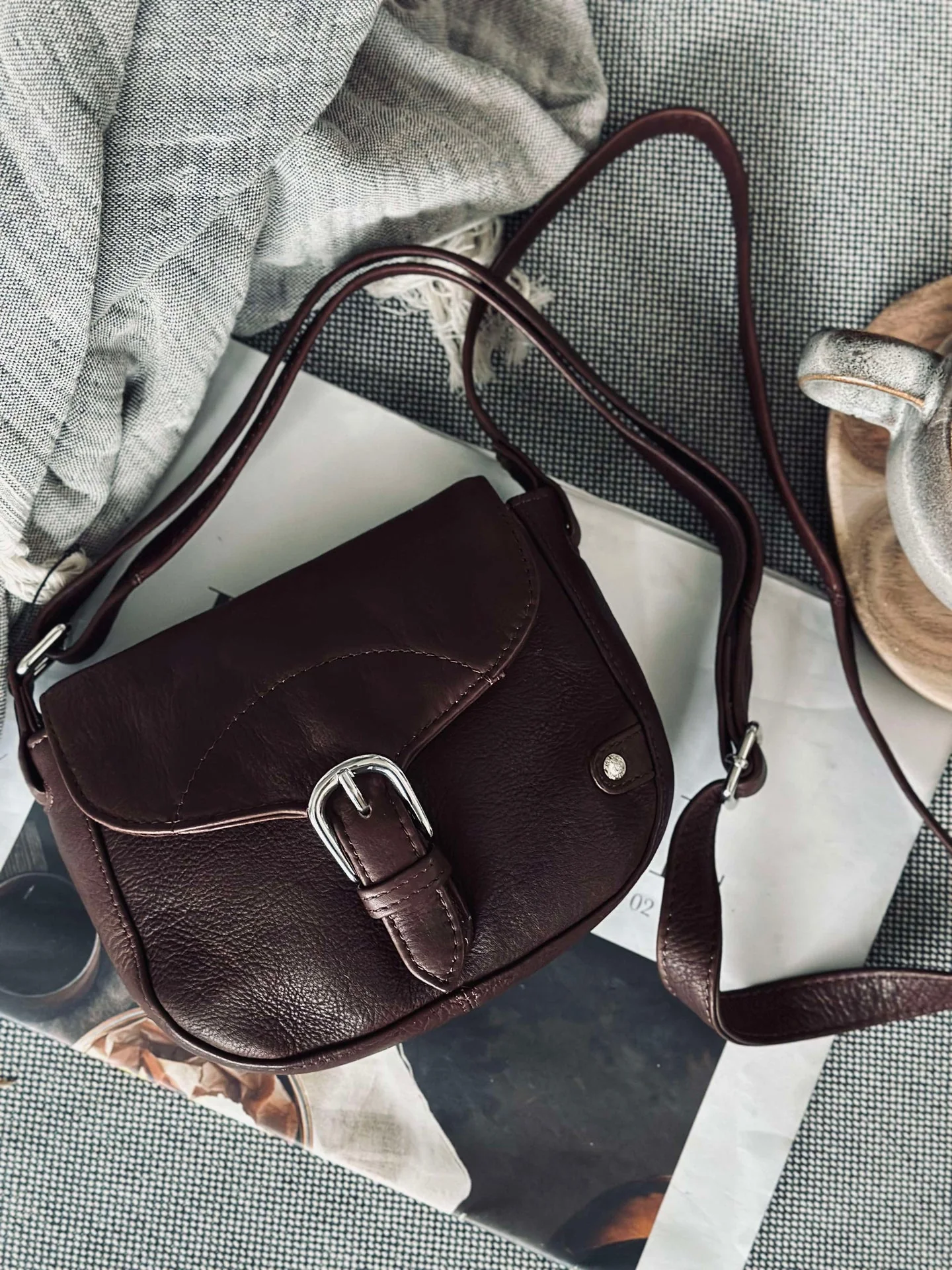 Crossbody Aura Mørkebrun - Image 4