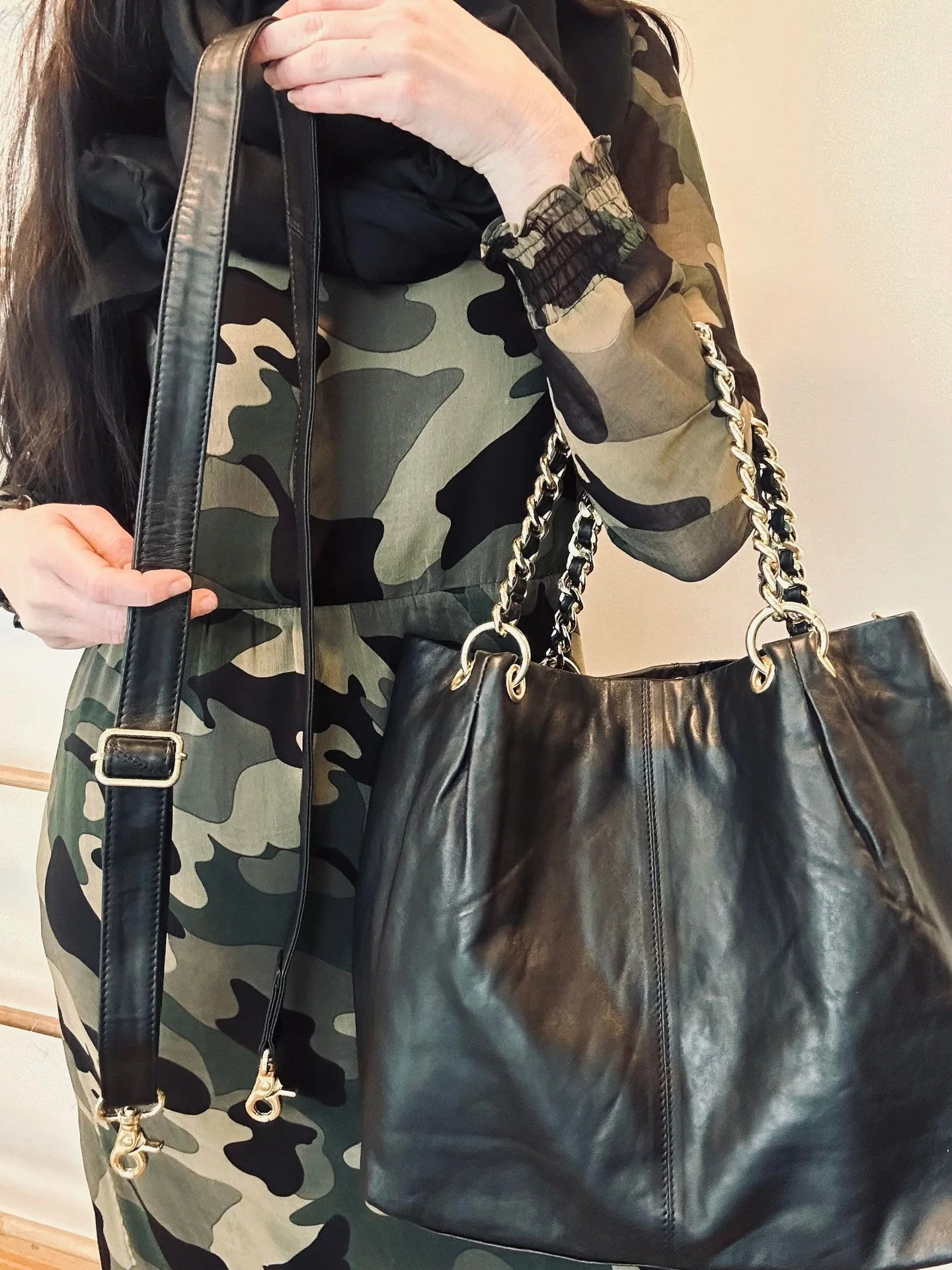 Crossbody BLACK med 2 veskeremmer - Image 5