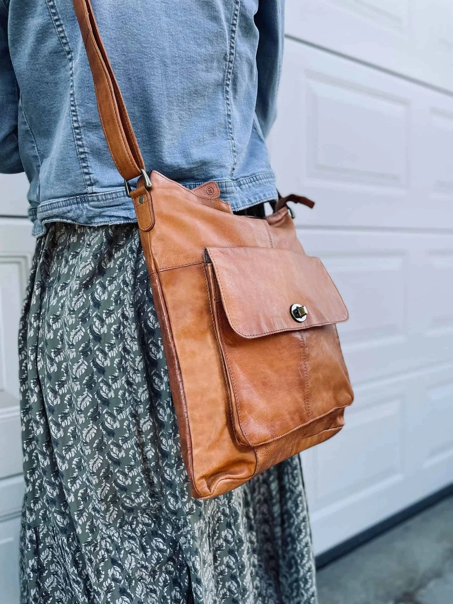 Crossbody JACO BIG – Cognac - Image 3