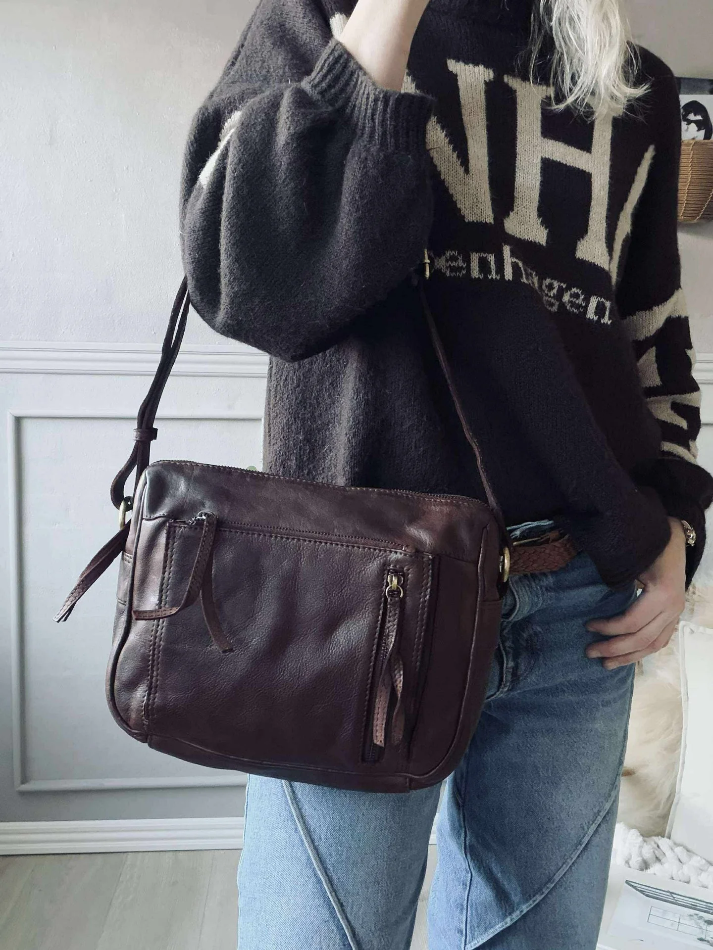 Crossbody Raw Boheme Big – Brown - Image 4