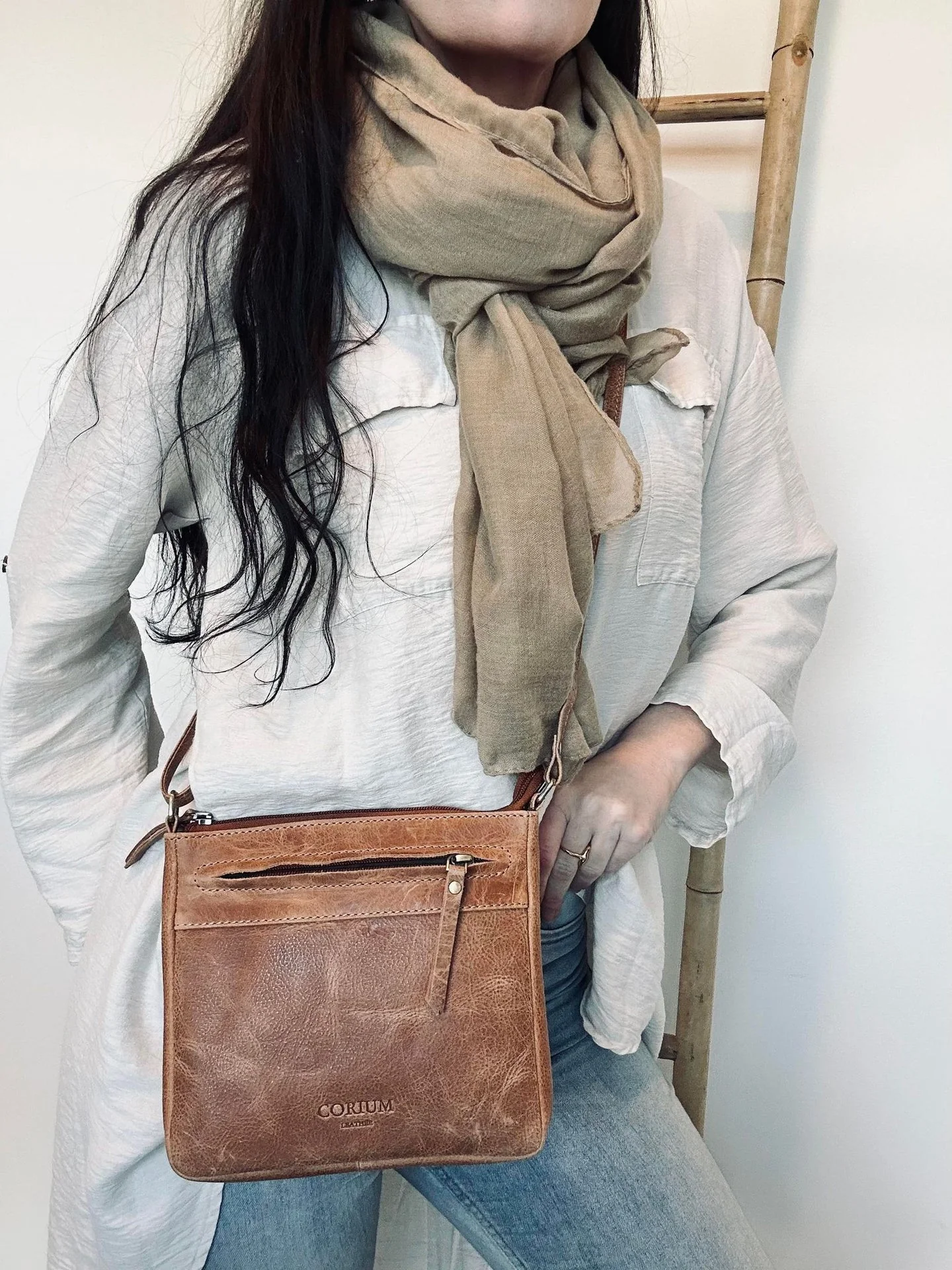 Crossbody Vintage cognac