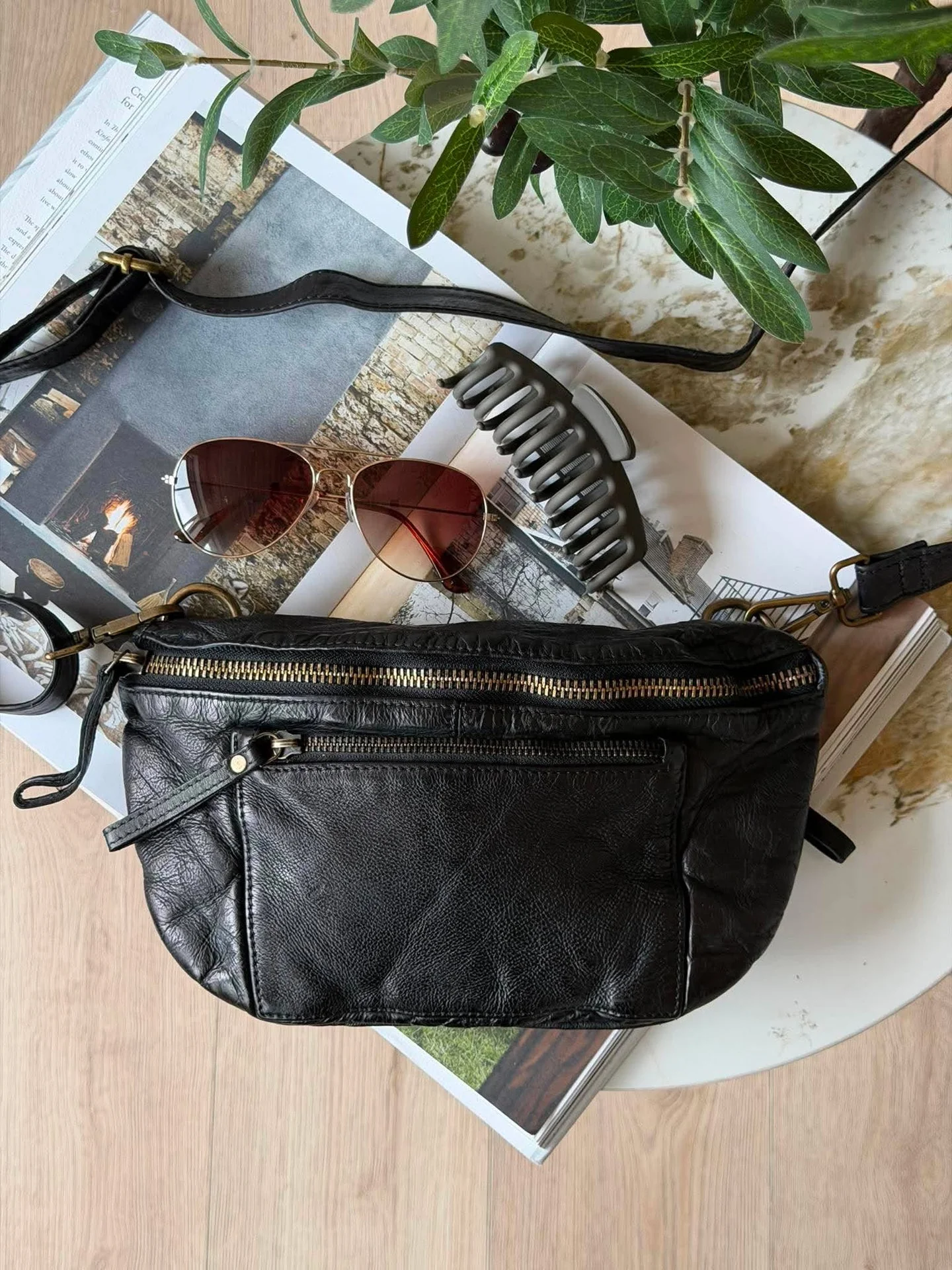 Bumbag Washed cow - Black - Image 3