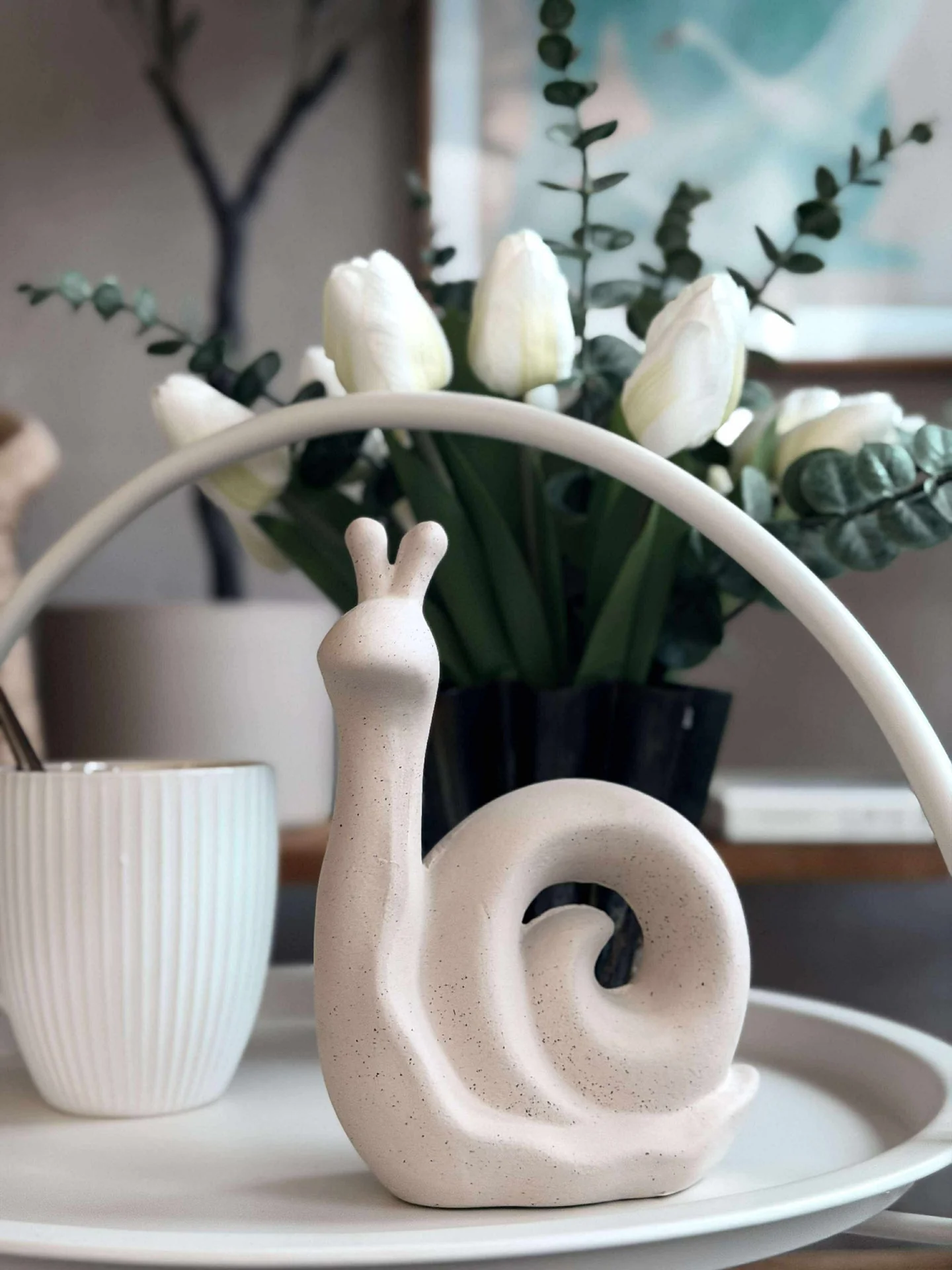 Deco snegl - Hvit eller beige
