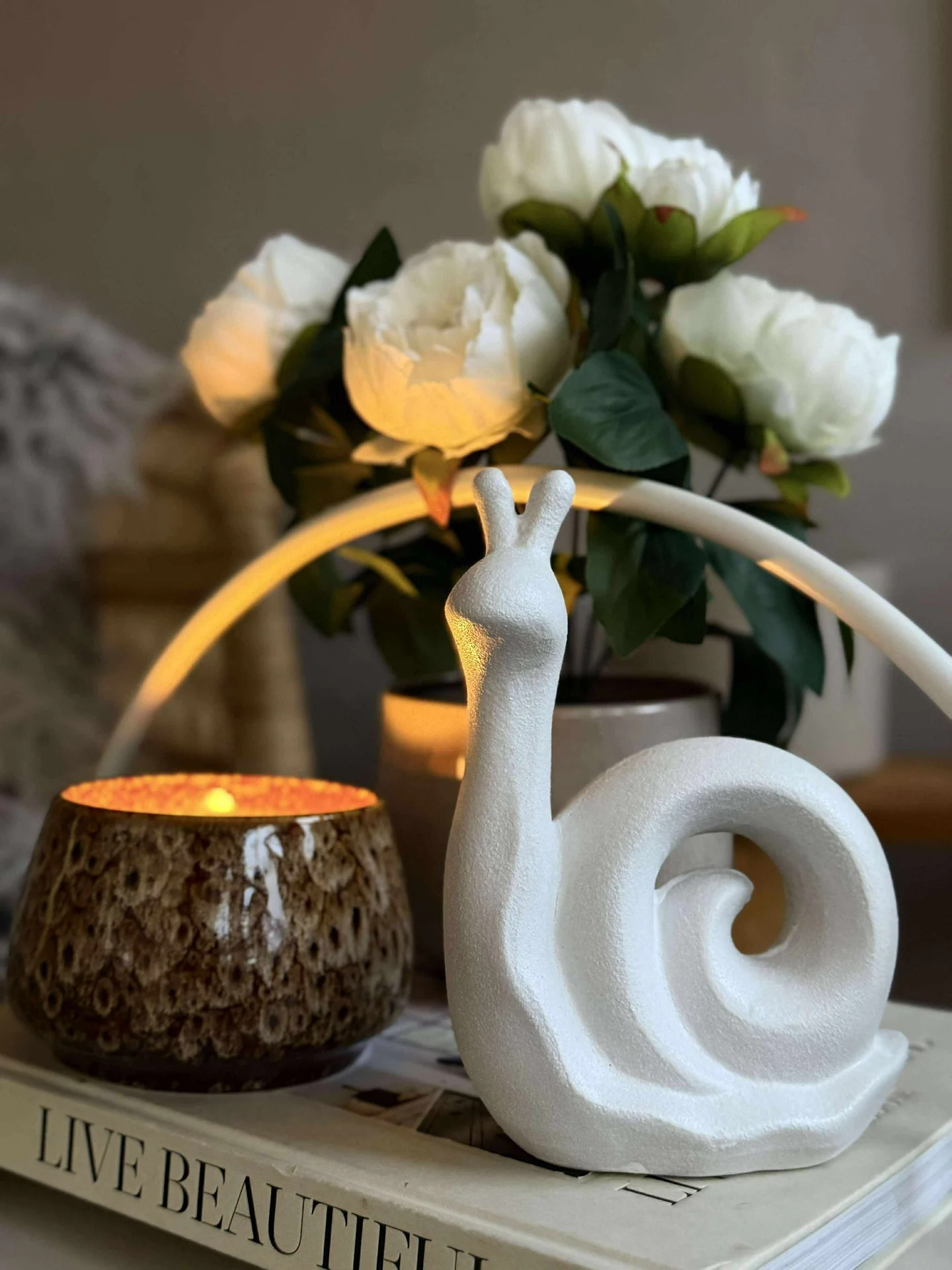 Deco snegl - Hvit eller beige - Image 7