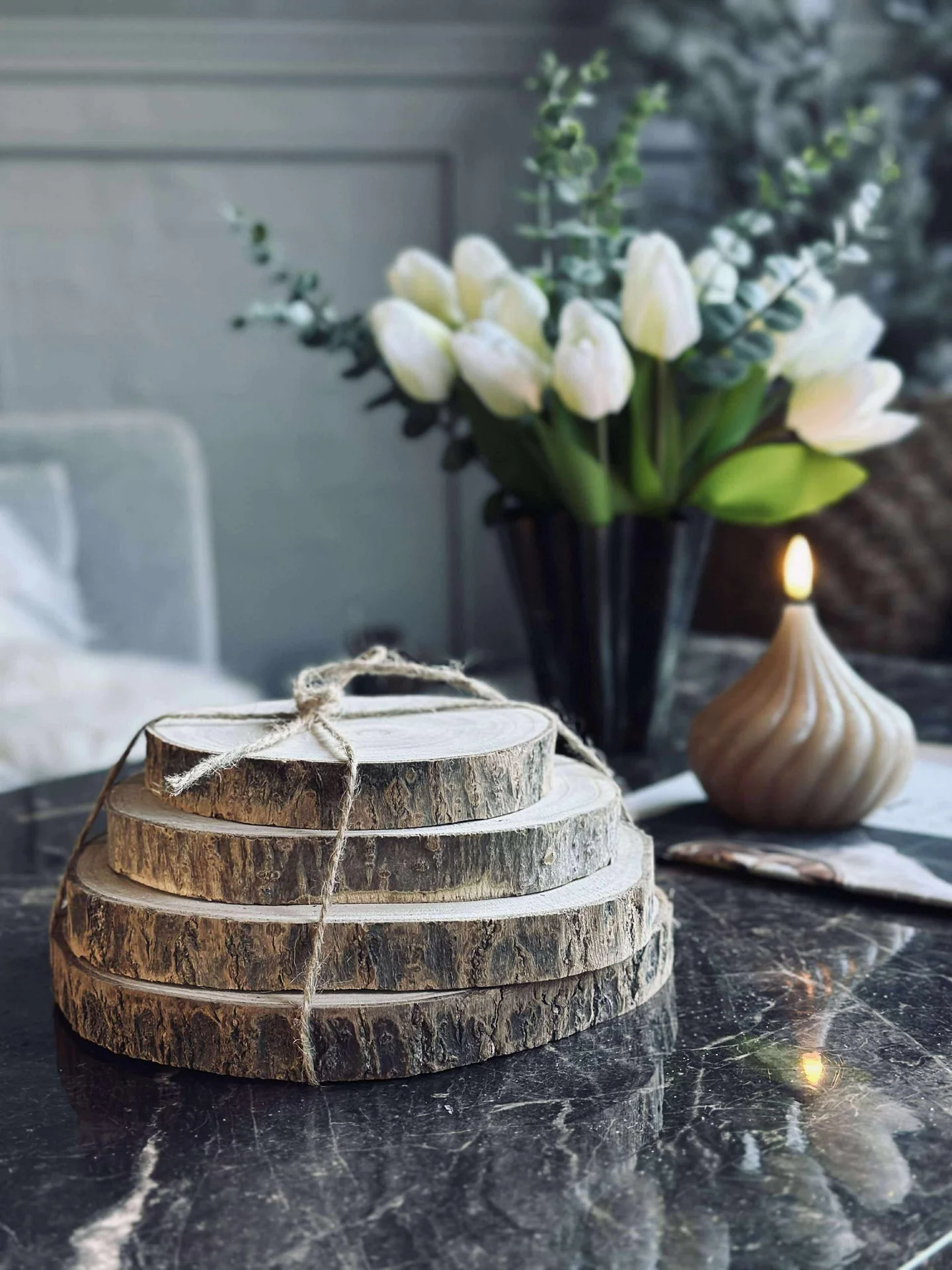 Deco wood - Sett med 4 stk. - Image 6