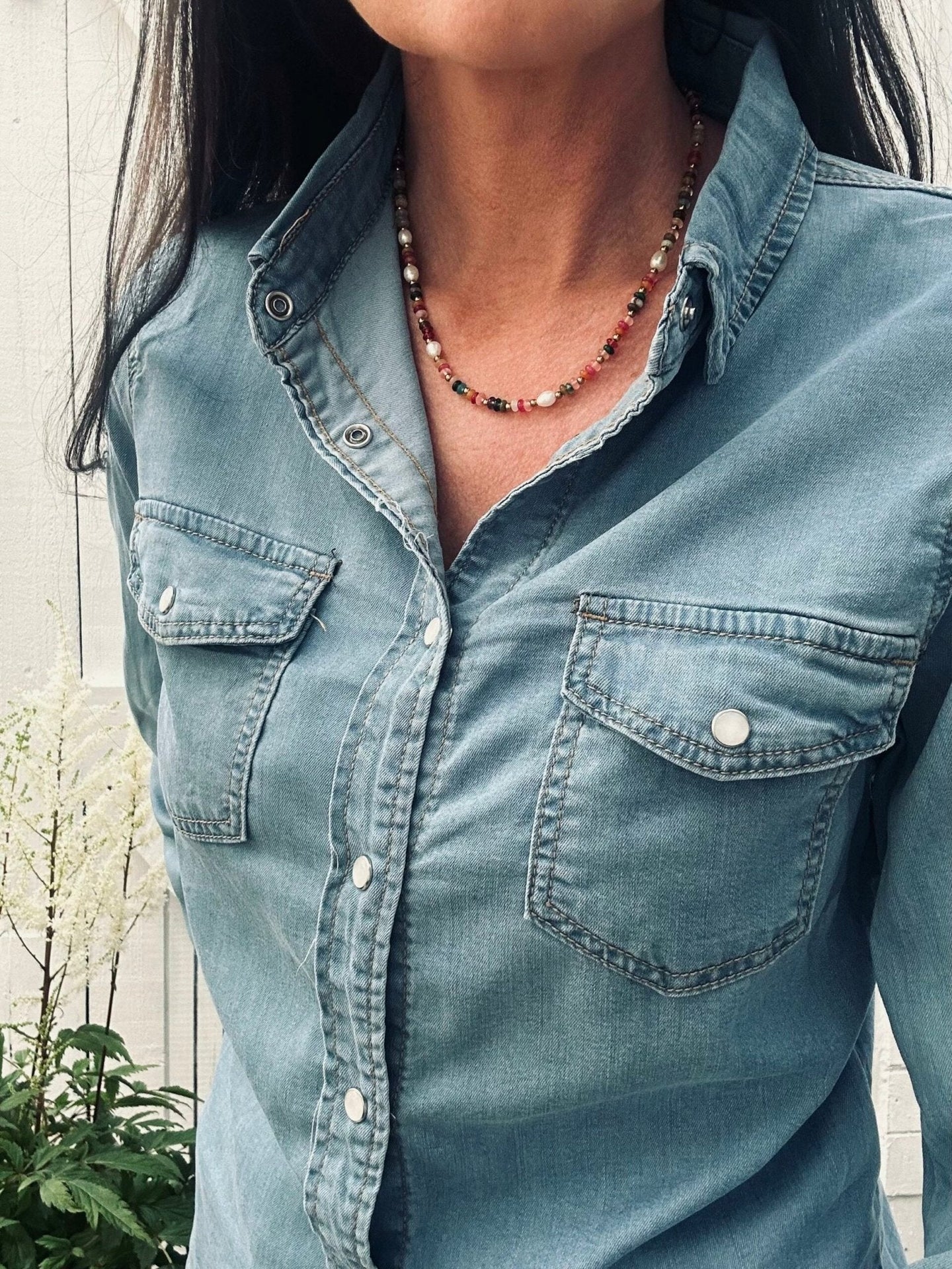 Skjorte Denim med stretch - Image 2