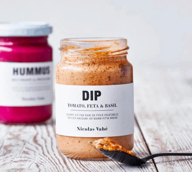 Dip, Tomat, Feta & Basilikum