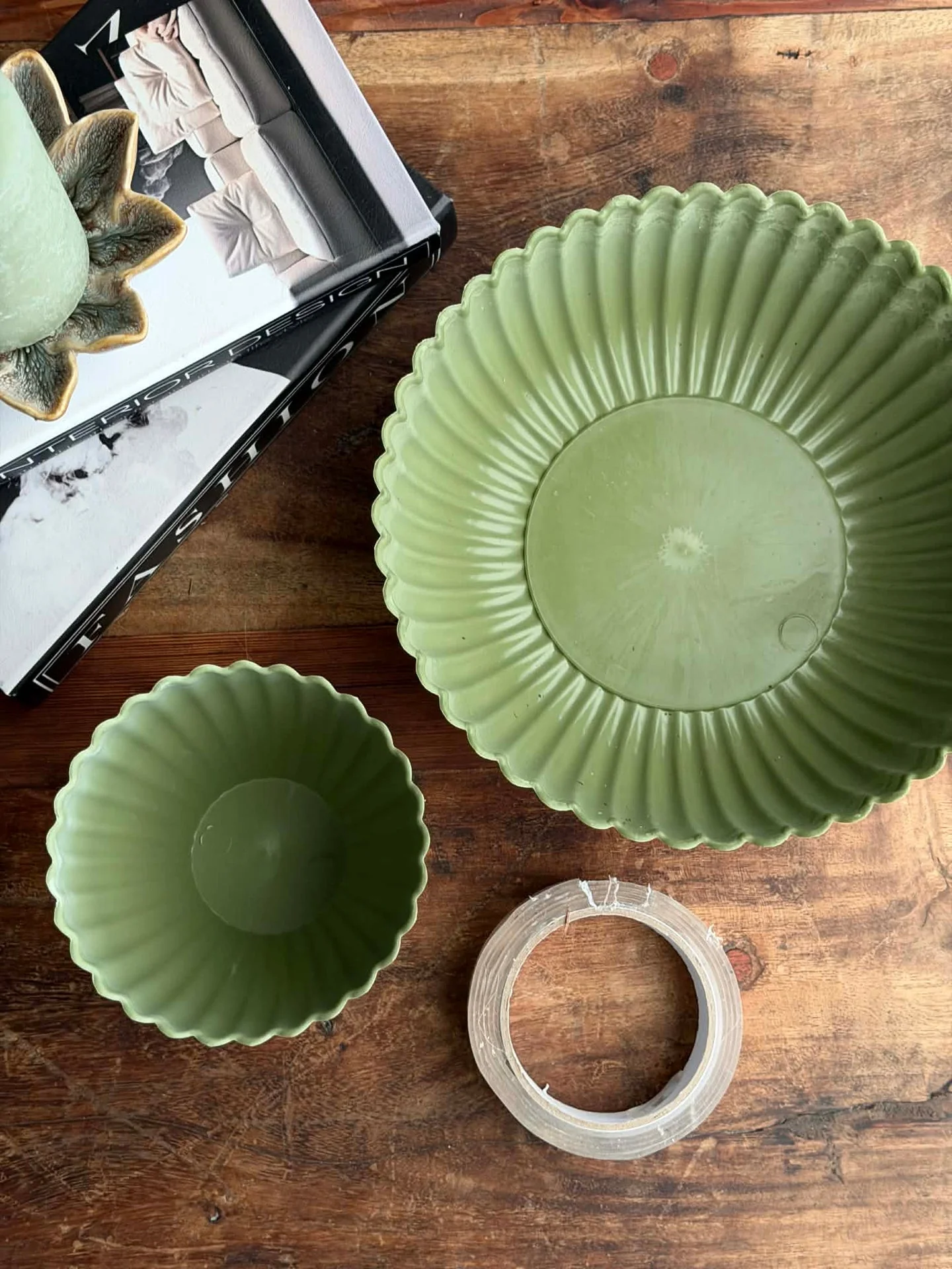 DIY oppsats i betong-look - Grønn - Image 2