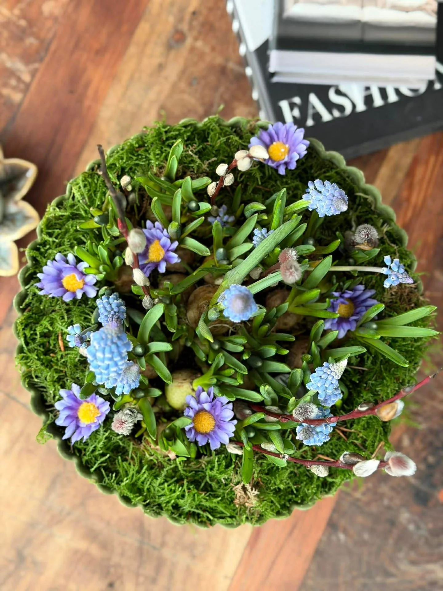 DIY oppsats i betong-look - Grønn - Image 8