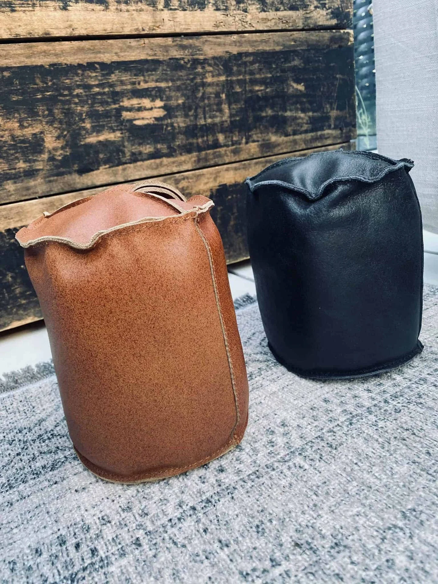 Dørstopper - Cognac skinn - Image 3