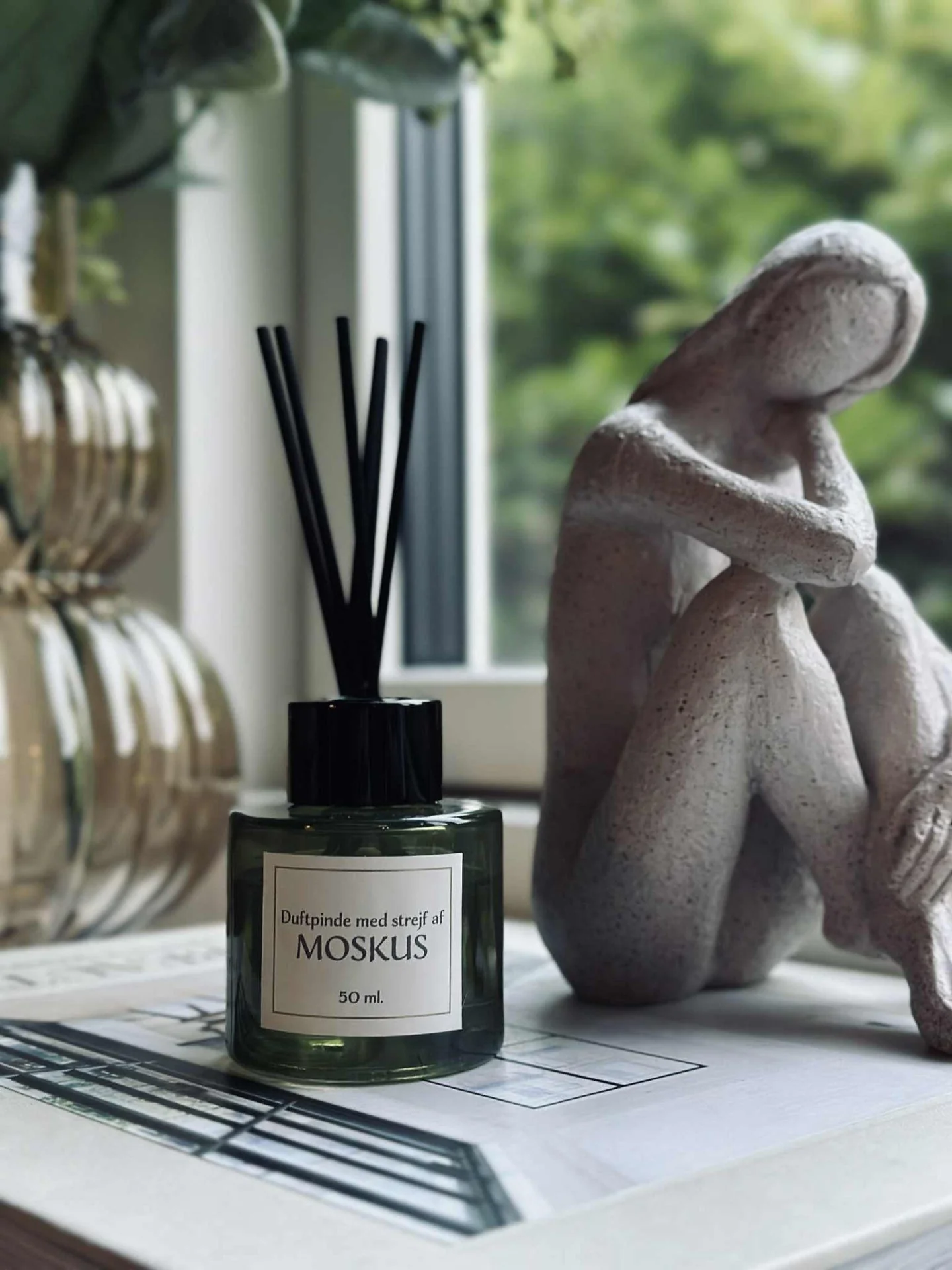 Duftpinner - Moskus 50 ml - Olivengrønn farge - Image 2
