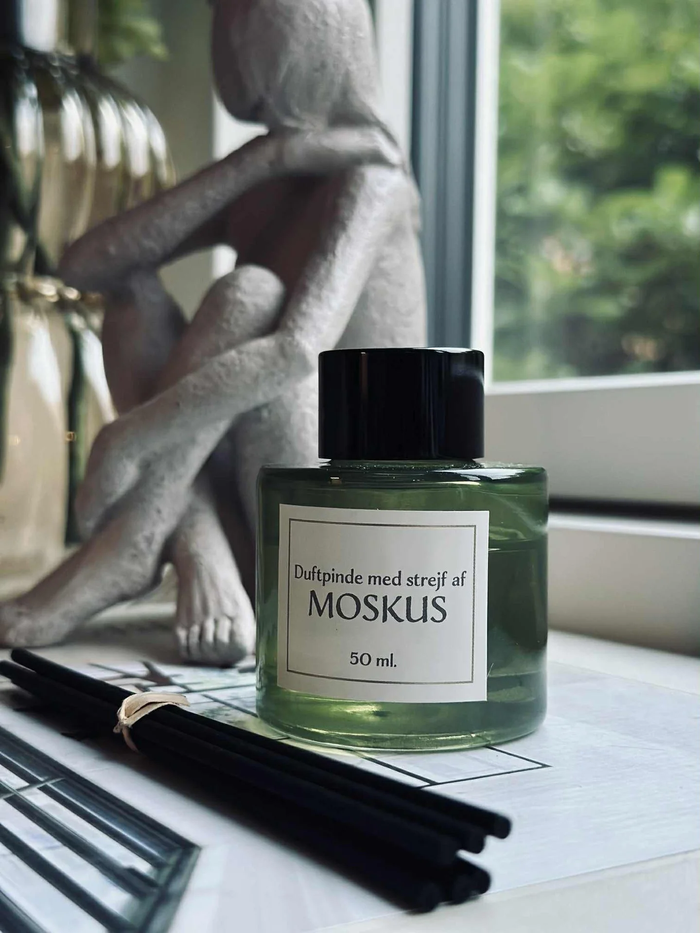 Duftpinner - Moskus 50 ml - Olivengrønn farge - Image 4