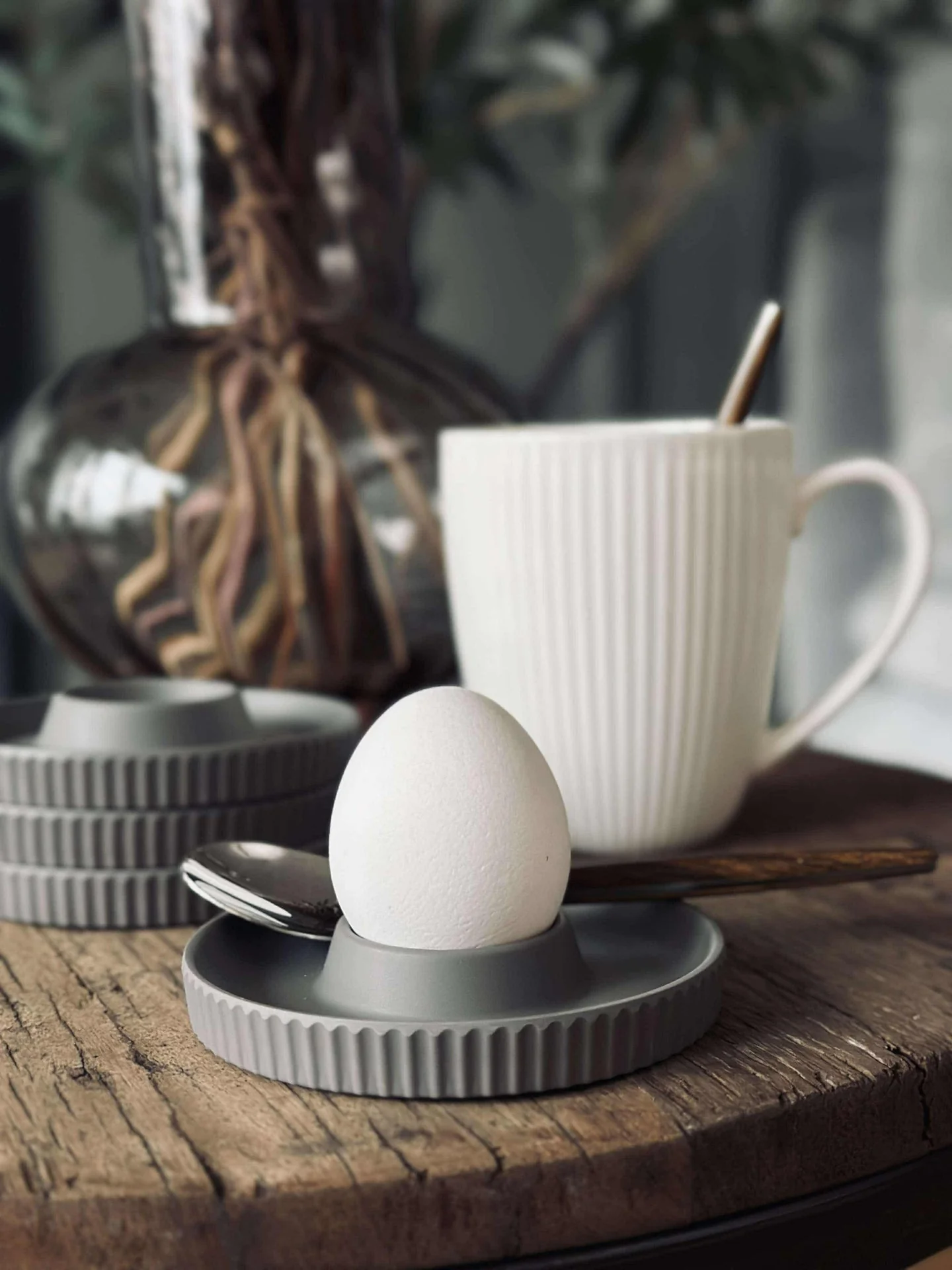 Eggekopper Melamin Taupe - Sett med 4 stk. - Image 2