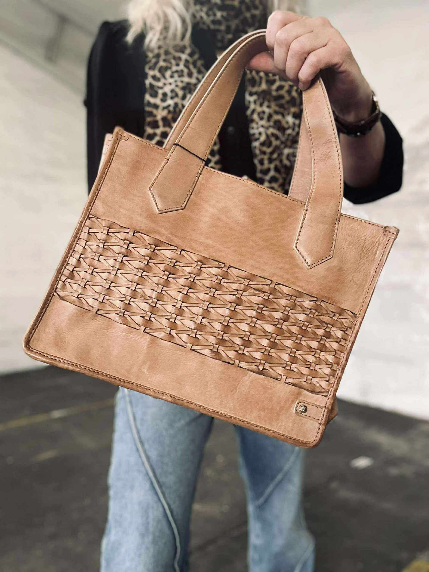 Elegant håndveske - Camel - Image 6