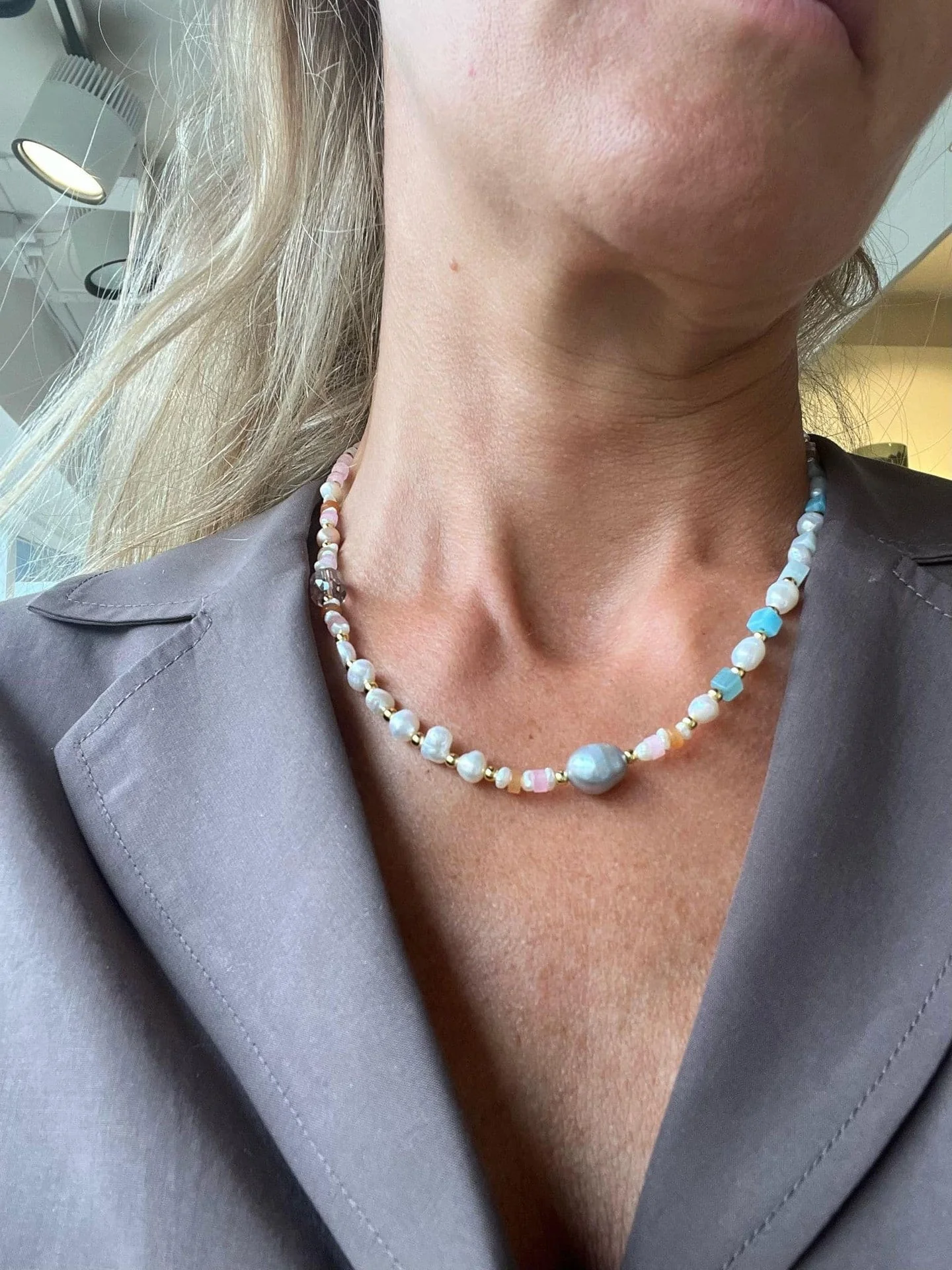 Halskjede Eloise 18K forgylt