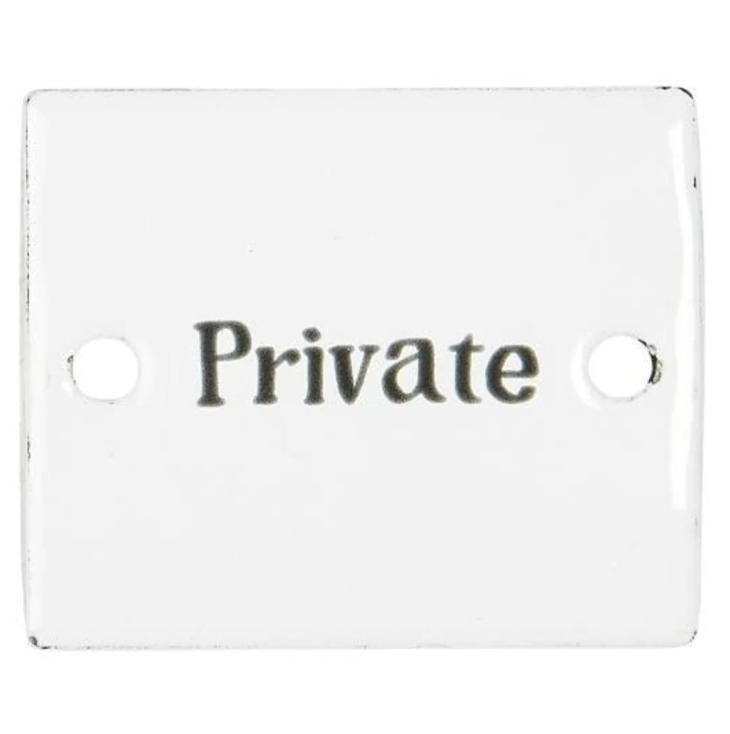 Skilt emalje Private - Image 2