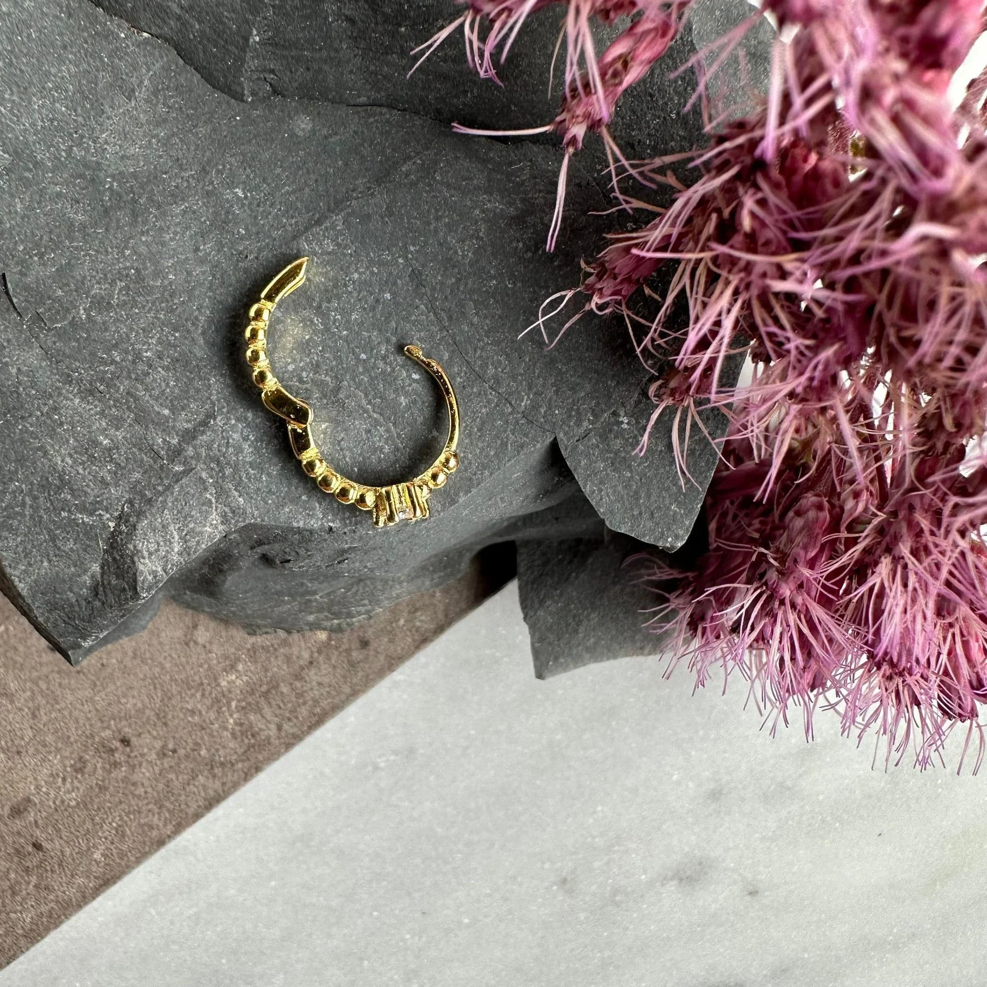 Ørering Single Jolie 18K forgylt - 1 stk - Image 3