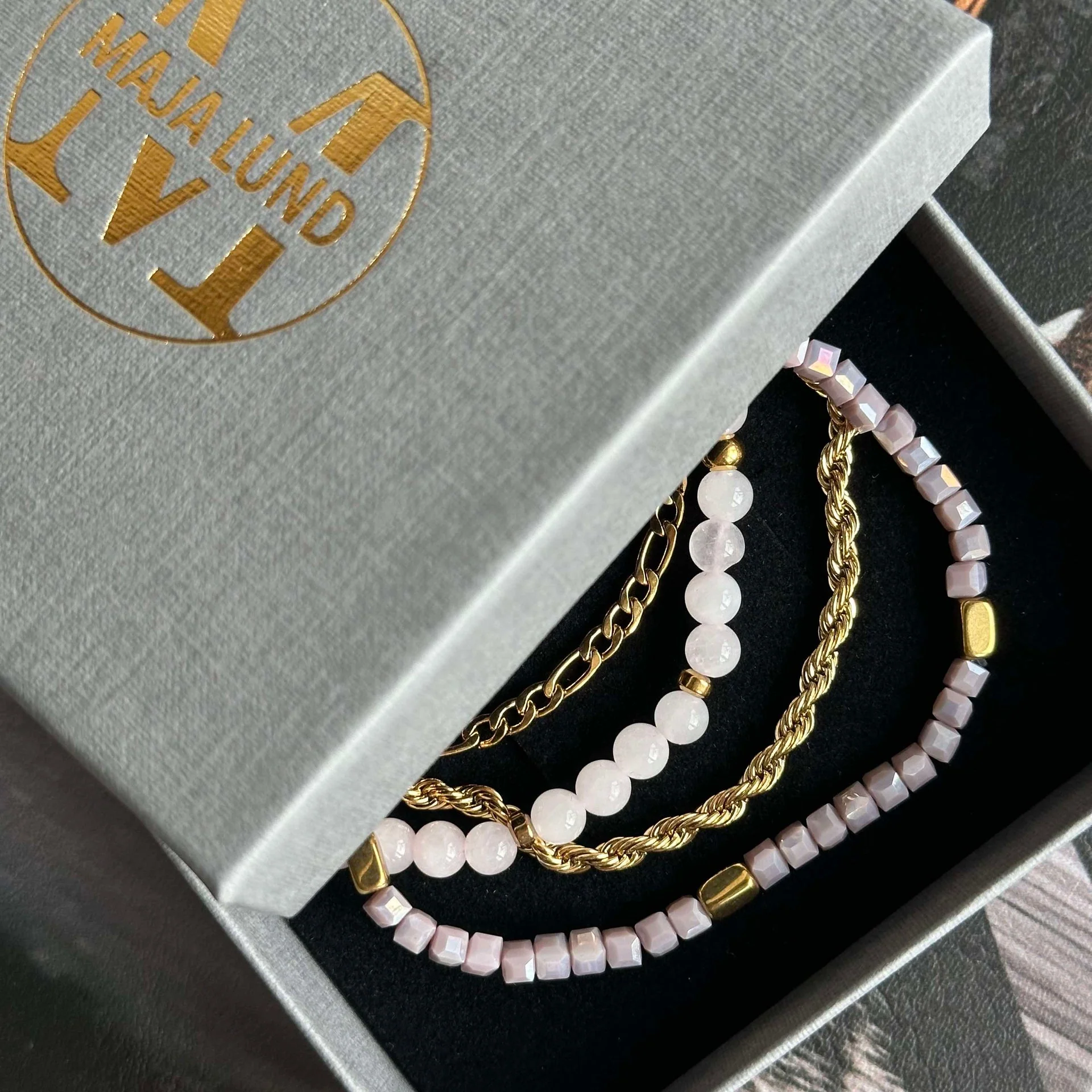 Armbånd Erika lavendel - Sett med 4 armbånd - Image 2