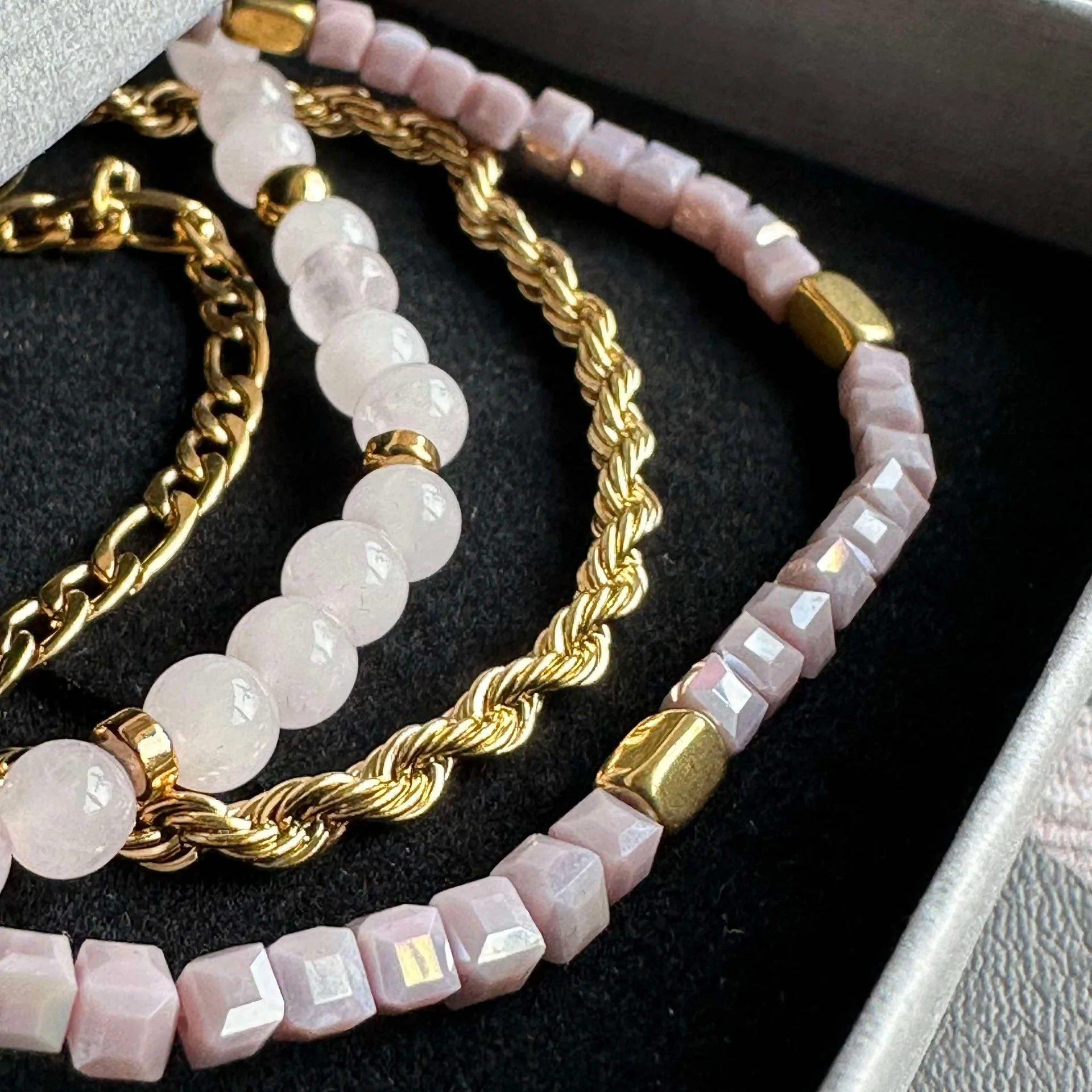 Armbånd Erika lavendel - Sett med 4 armbånd - Image 3