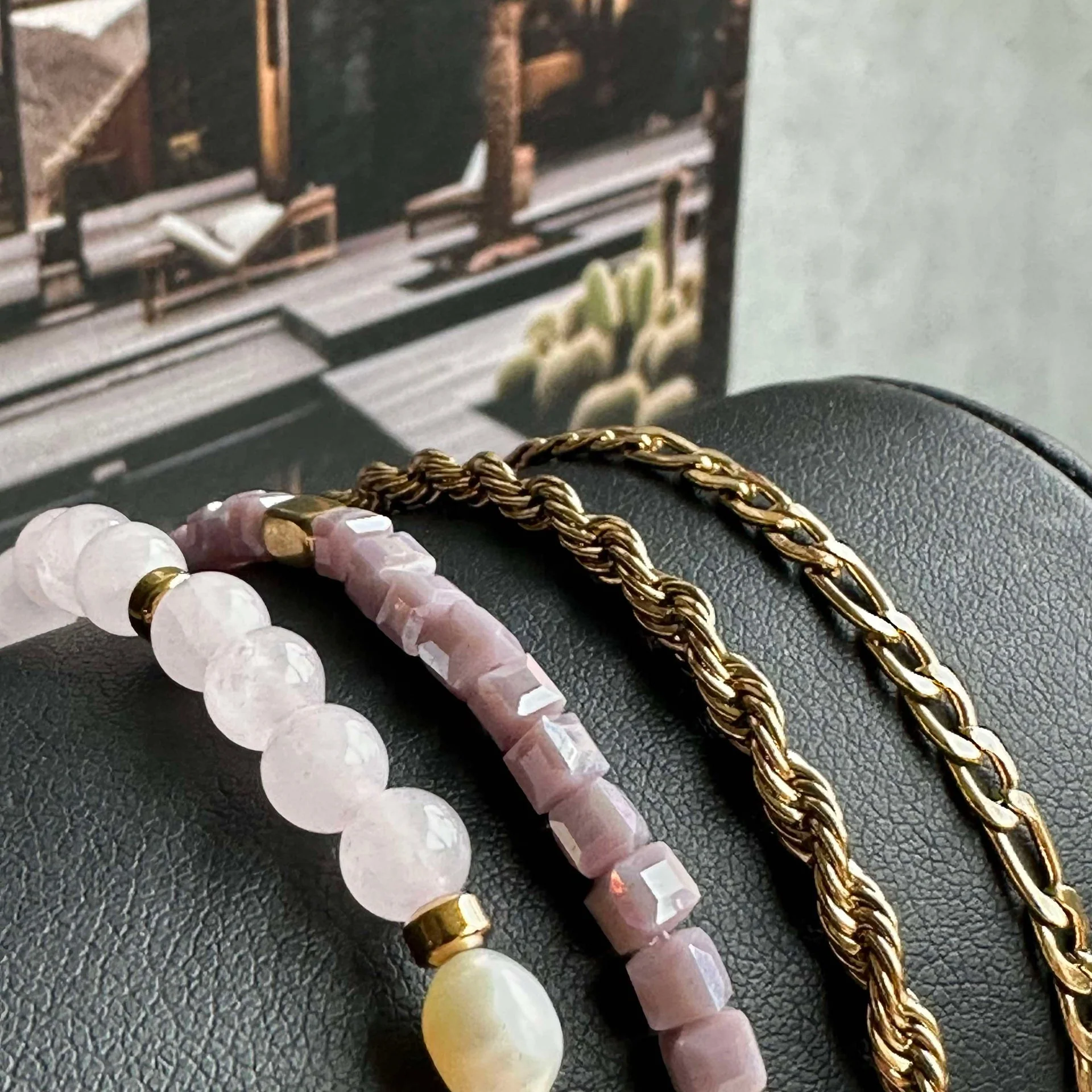 Armbånd Erika lavendel - Sett med 4 armbånd - Image 5
