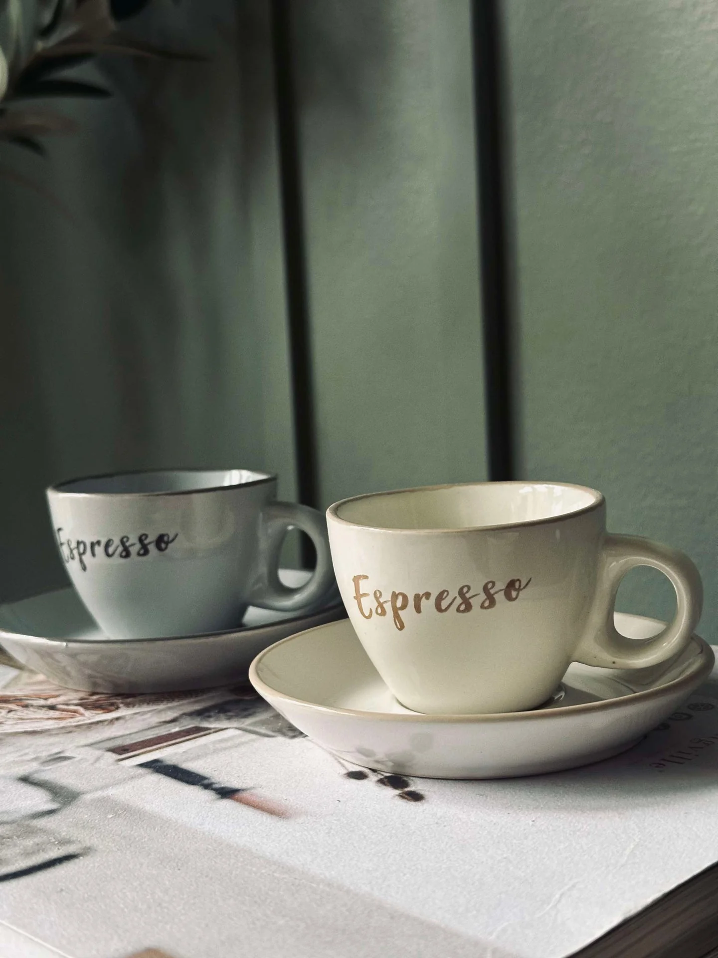 Kopp m. underskål Espresso 100 ml - 4 stk - Image 2