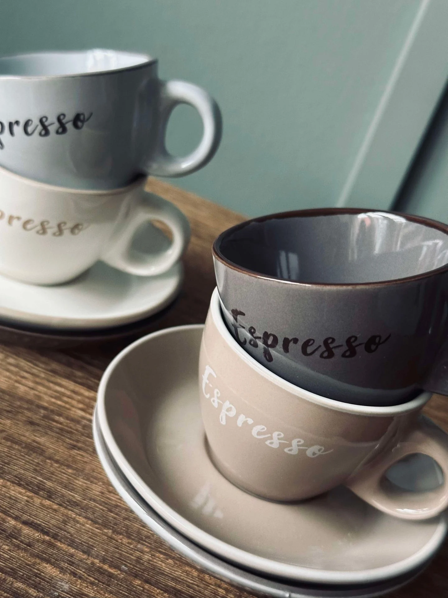 Kopp m. underskål Espresso 100 ml - 4 stk - Image 3