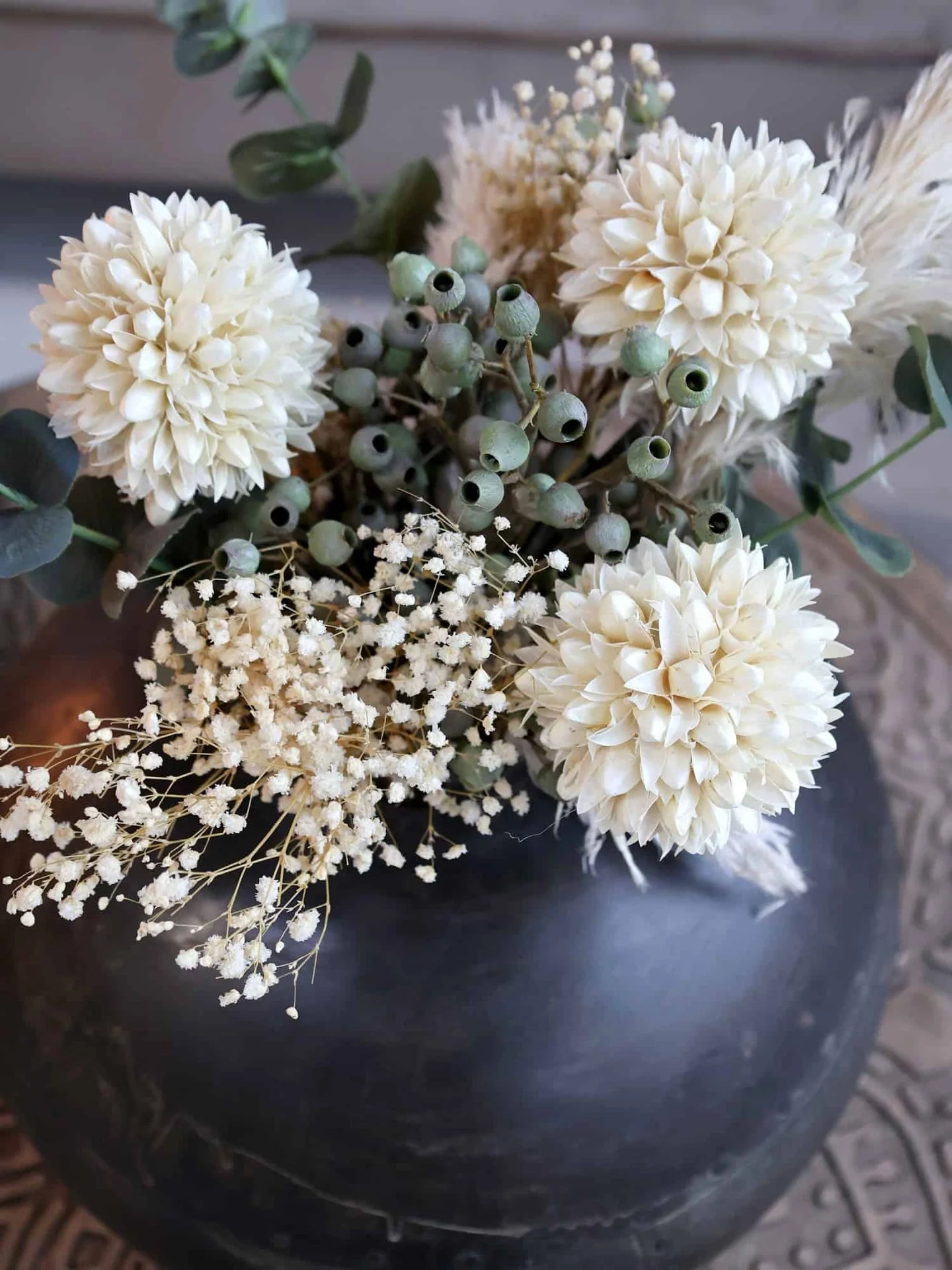 Evighetsblomster - Snøballer hvite - Image 3