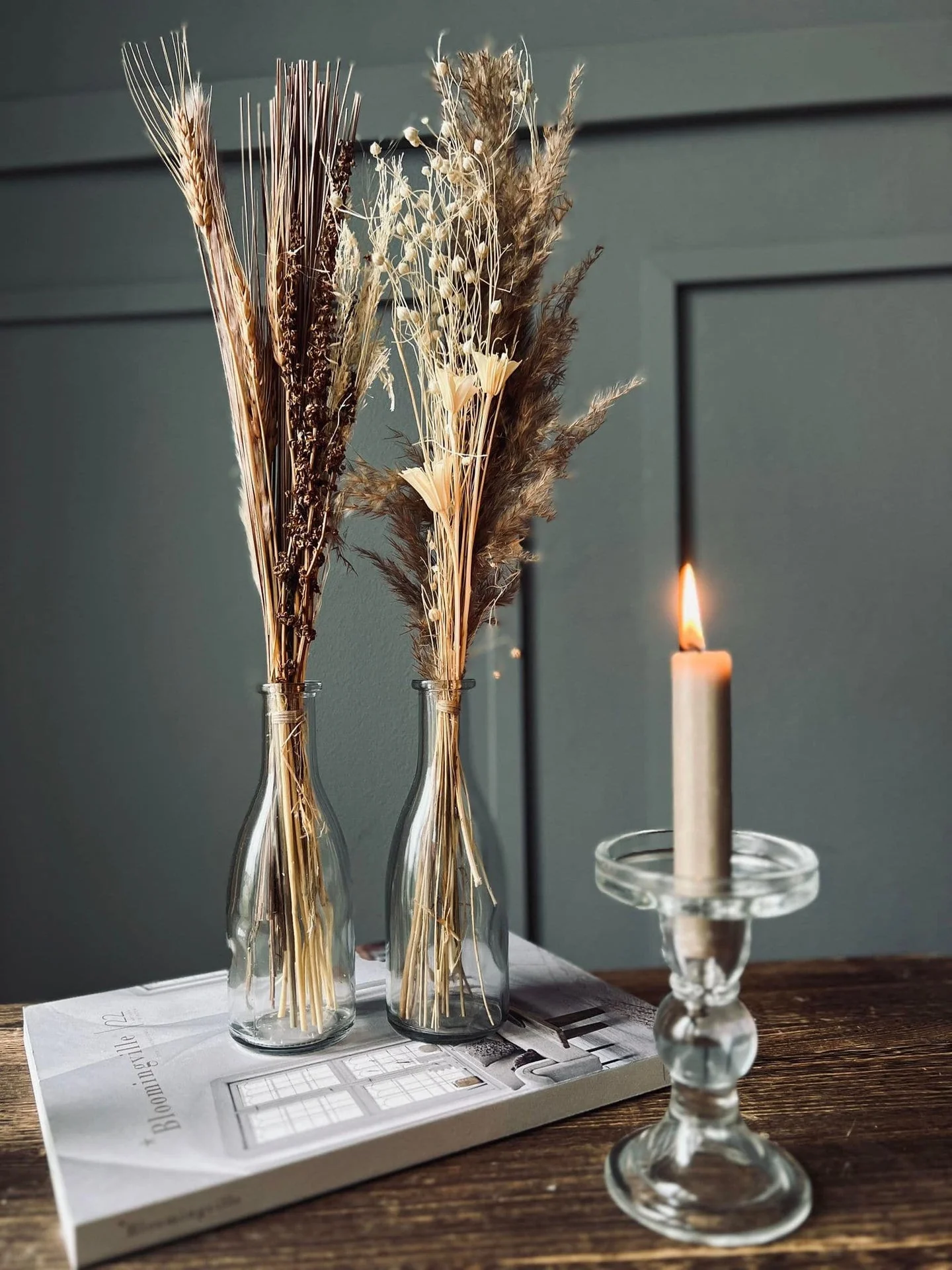 Evighetsbukett med vase - Mix farger 57cm - Image 2
