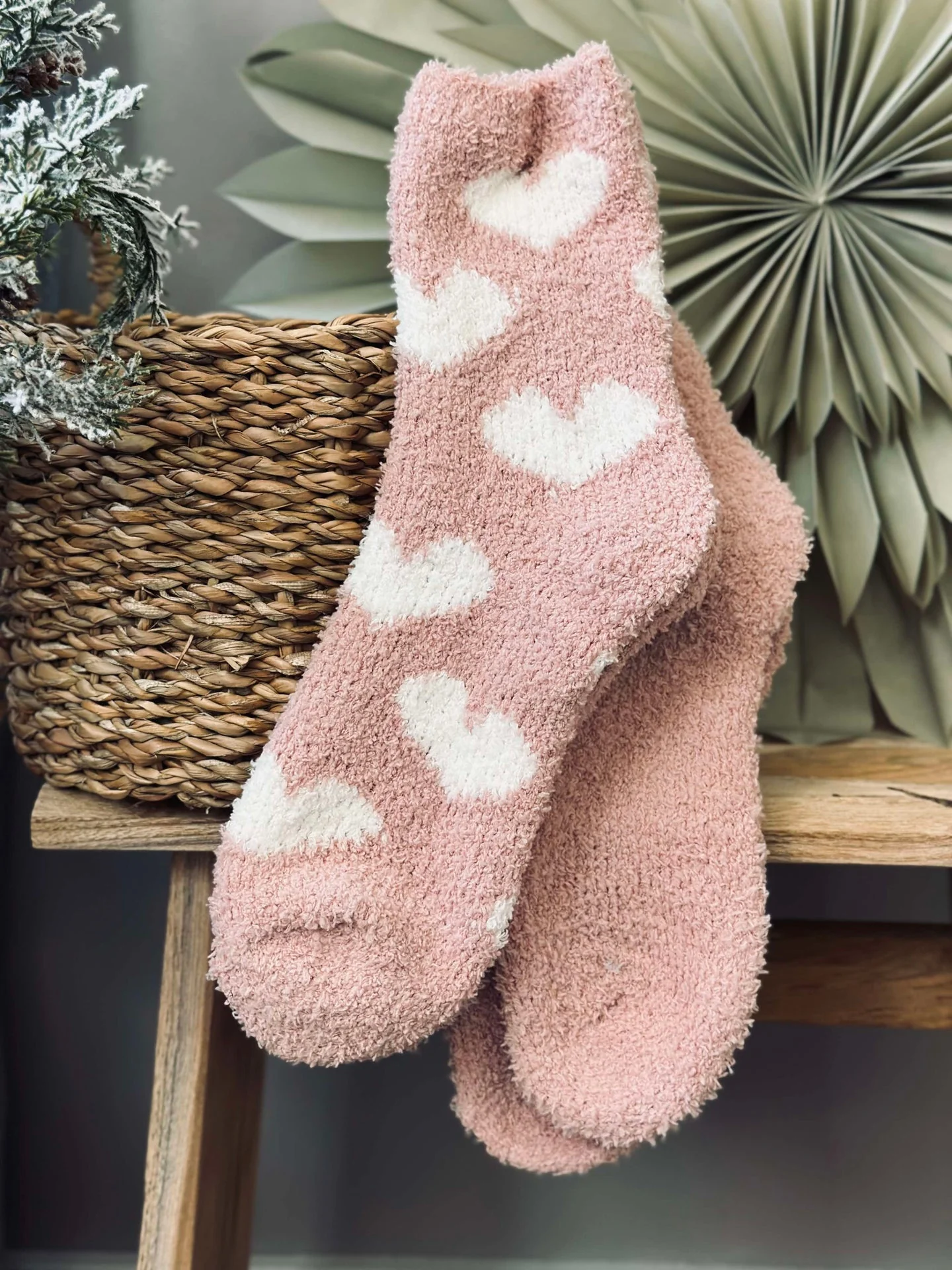 Strømper Fluffy Rose - Sett med 2 par