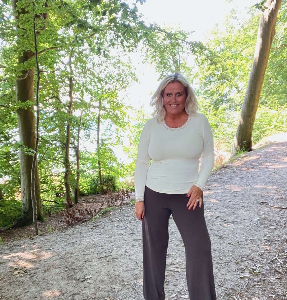 Bluse Frida mikrofiber - White - Image 3