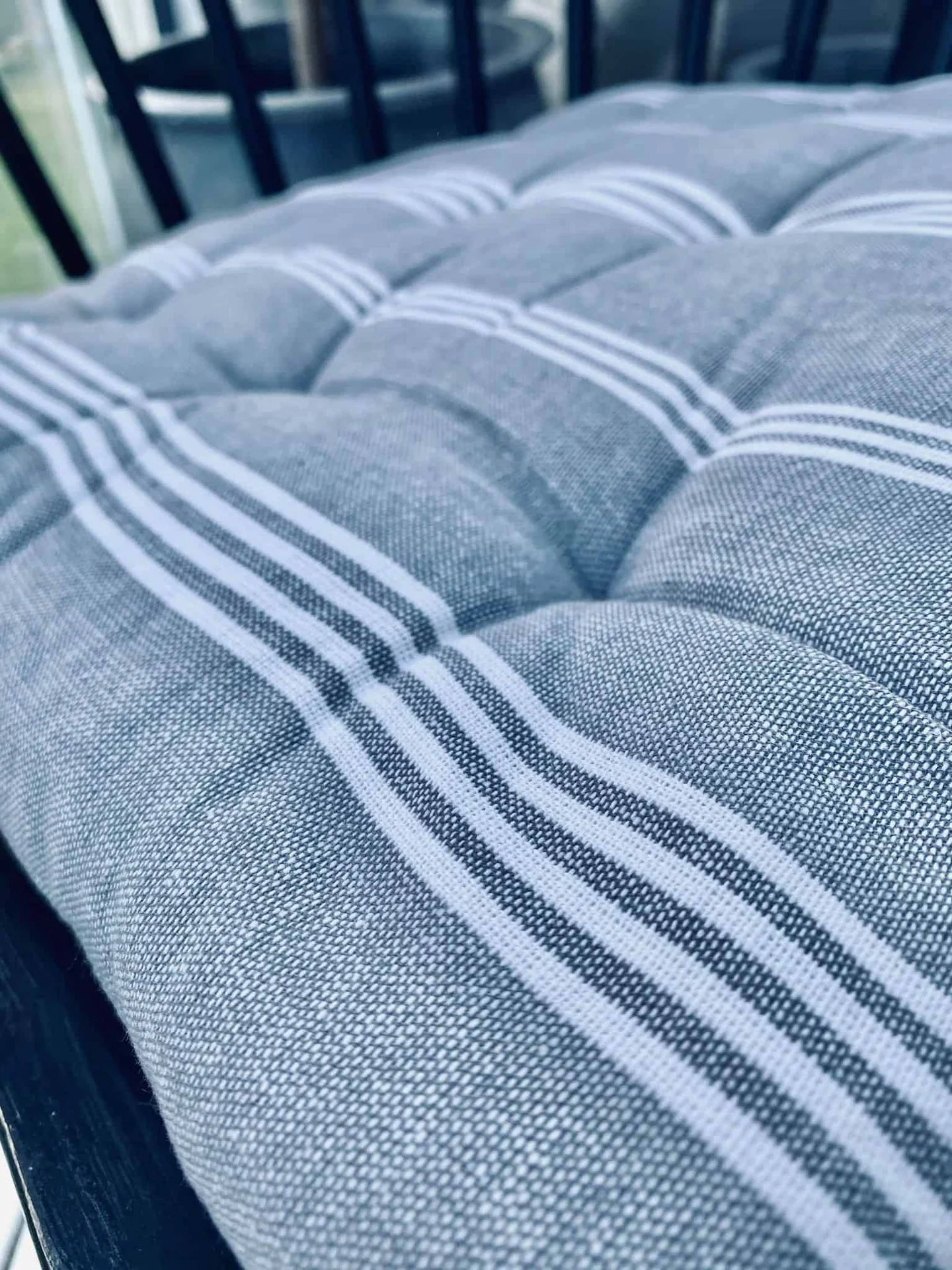 Futonpute – Blå med hvite striper - 40×40 - Image 3