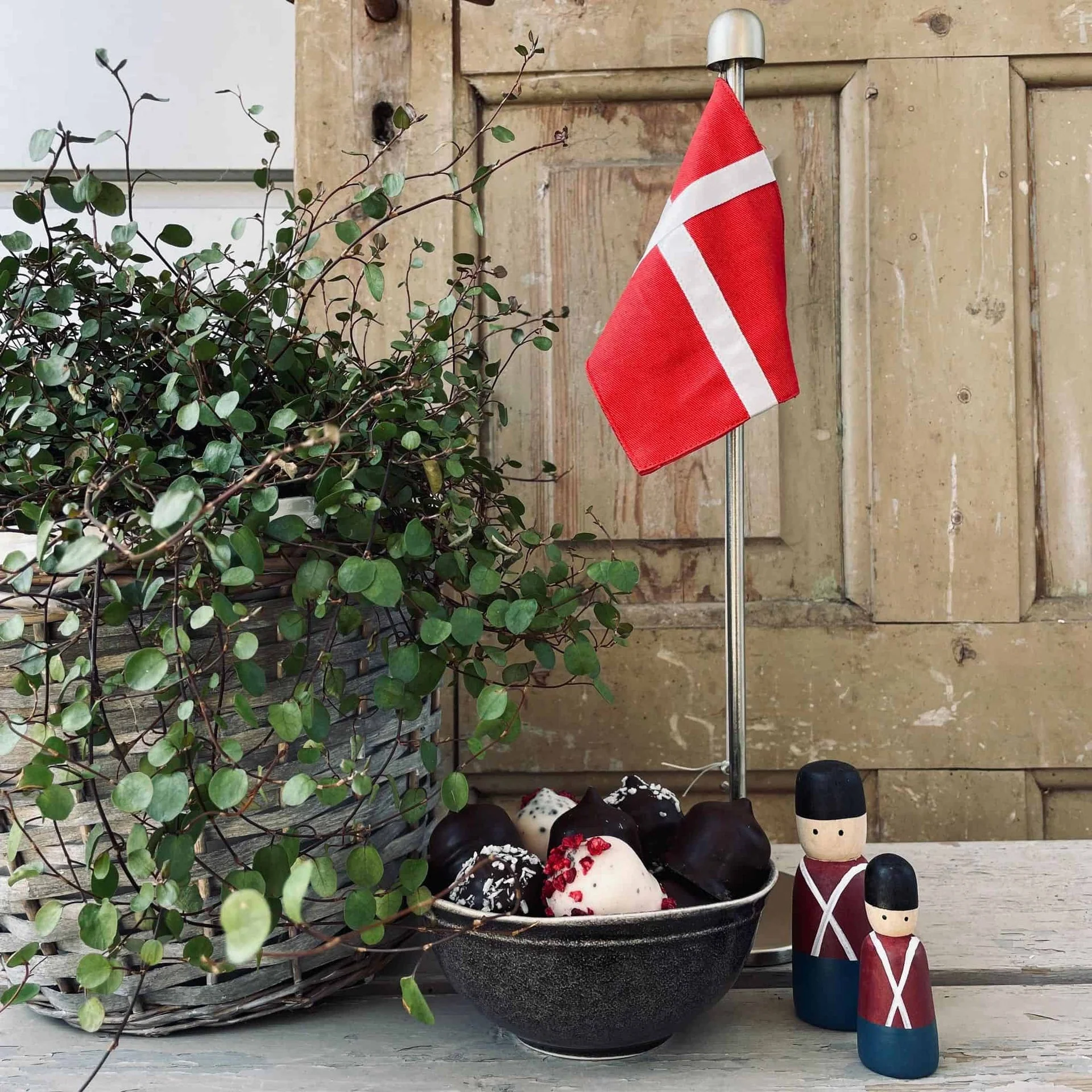 Garder håndmalt - Stor