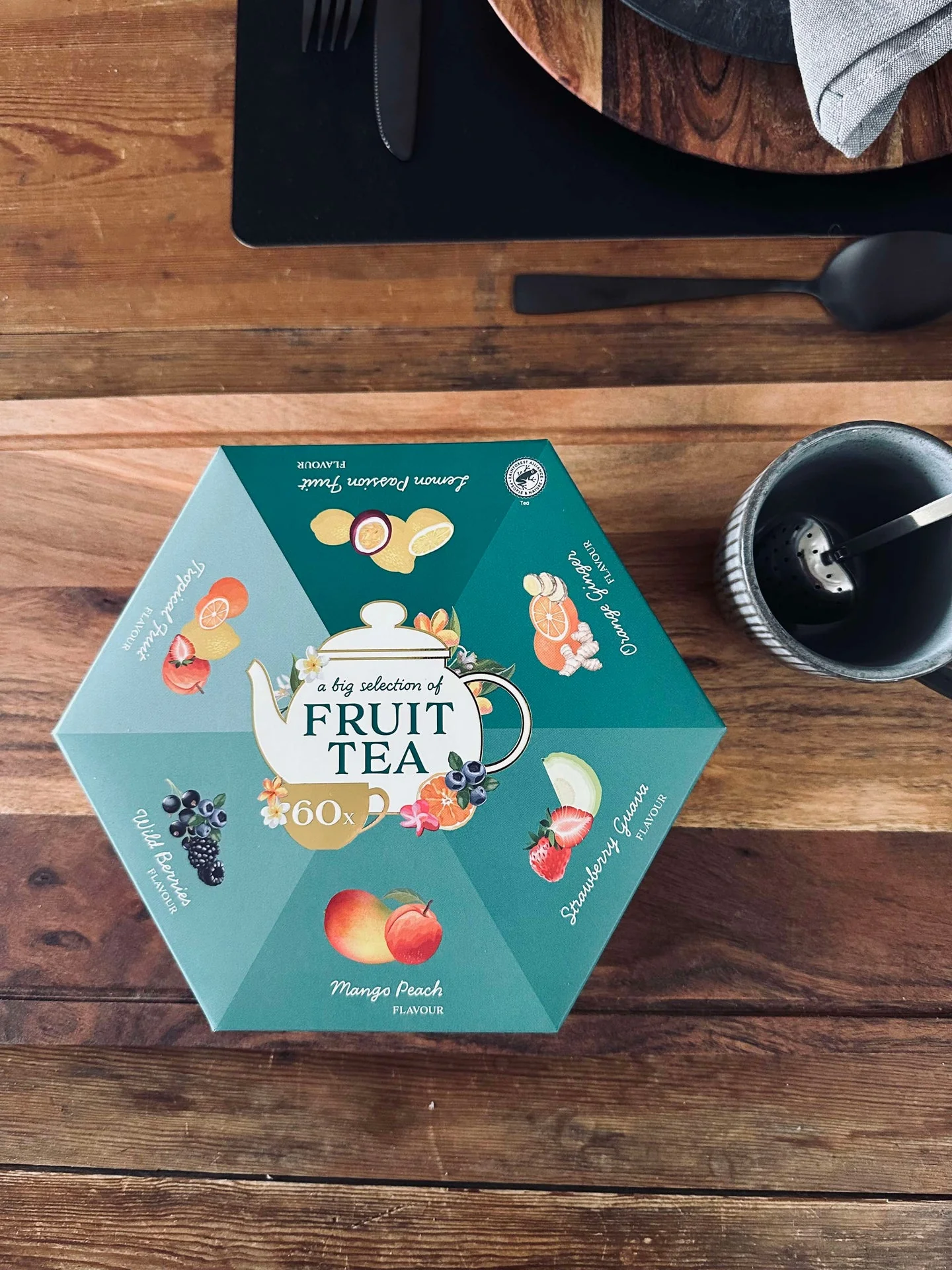 Gaveeske med fruktte - 60 stk