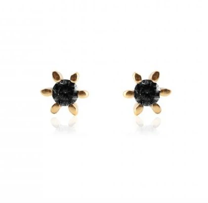 Ørestikker GIA – Black 18K forgylt - Image 3