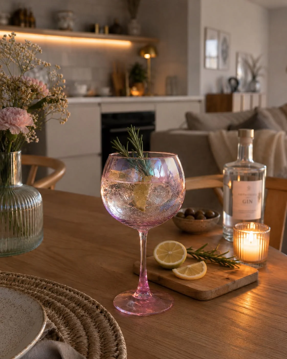 Gin tonic glass - Rosa