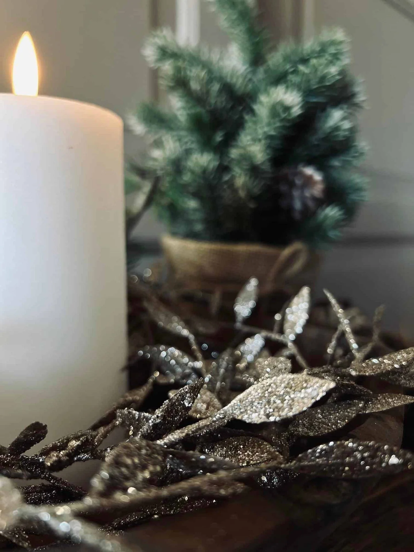 Ranke med glitter - Champagne - Image 5