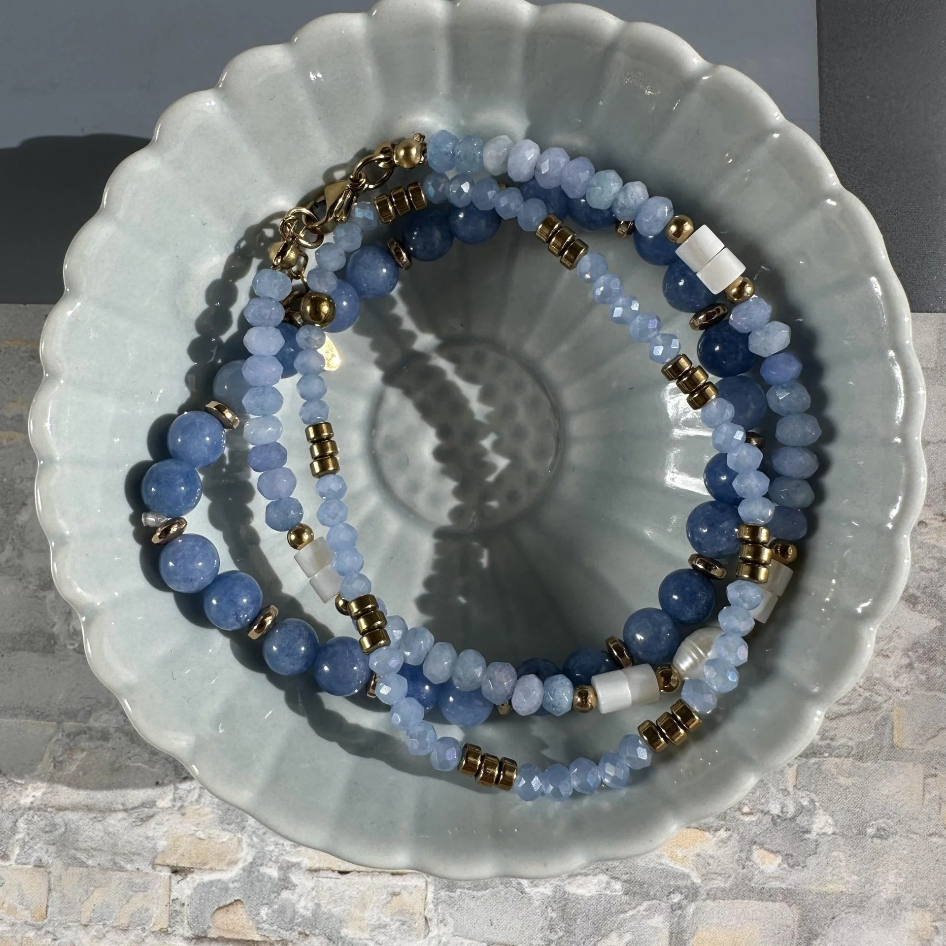 Armbånd GISELE Blue – Sett med 3 stk - Image 7