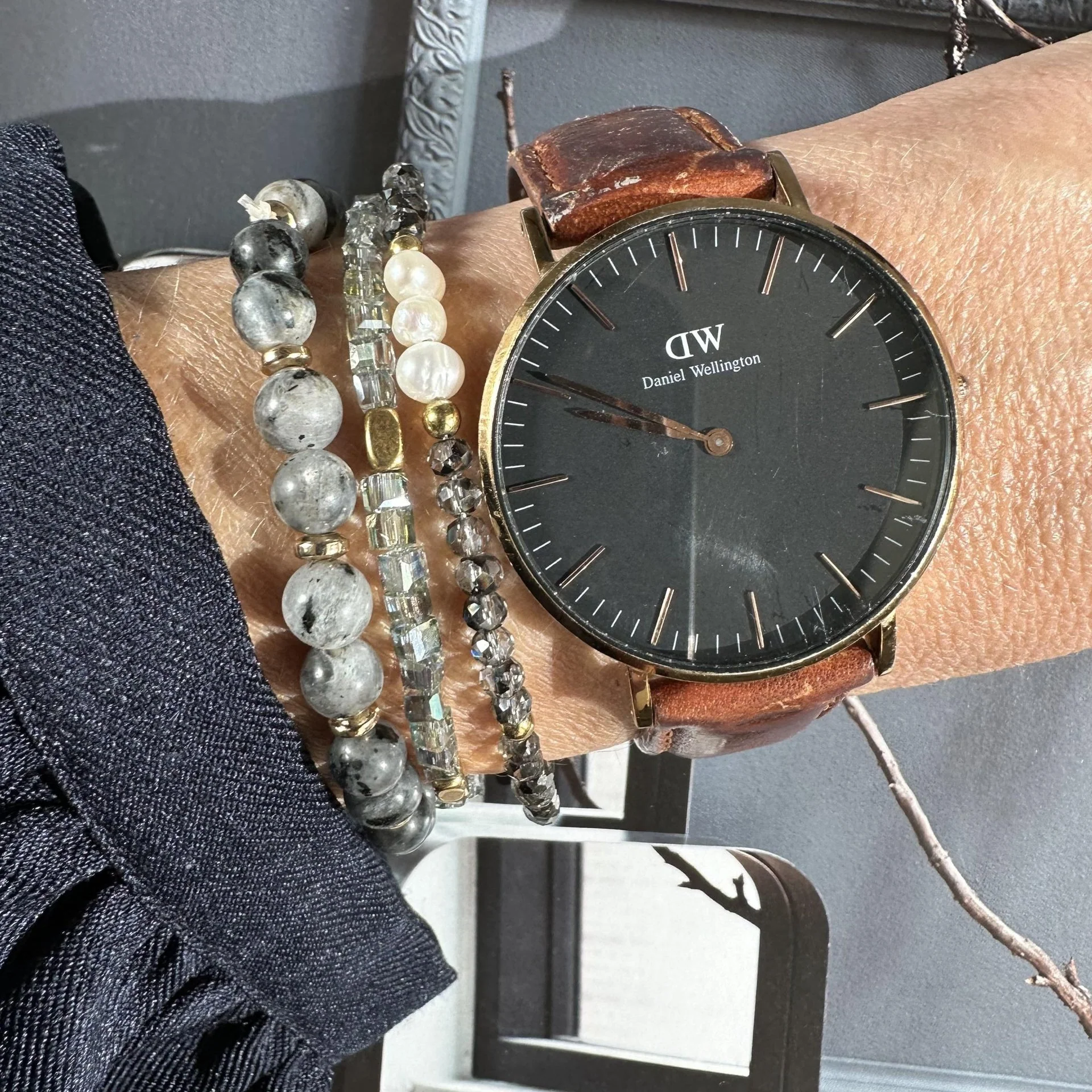 Armbånd GISELE grey – Sett med 3 stk - Image 8