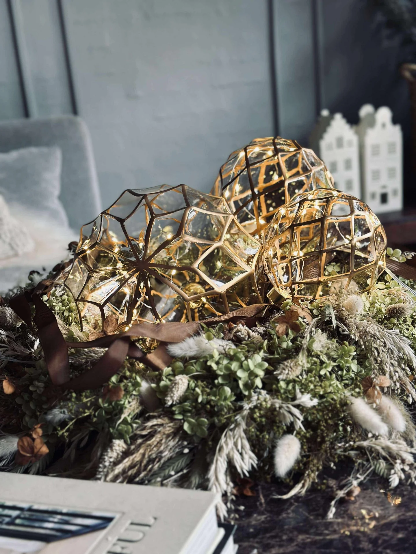 Glassoppheng med lys - Flere størrelser - Image 12