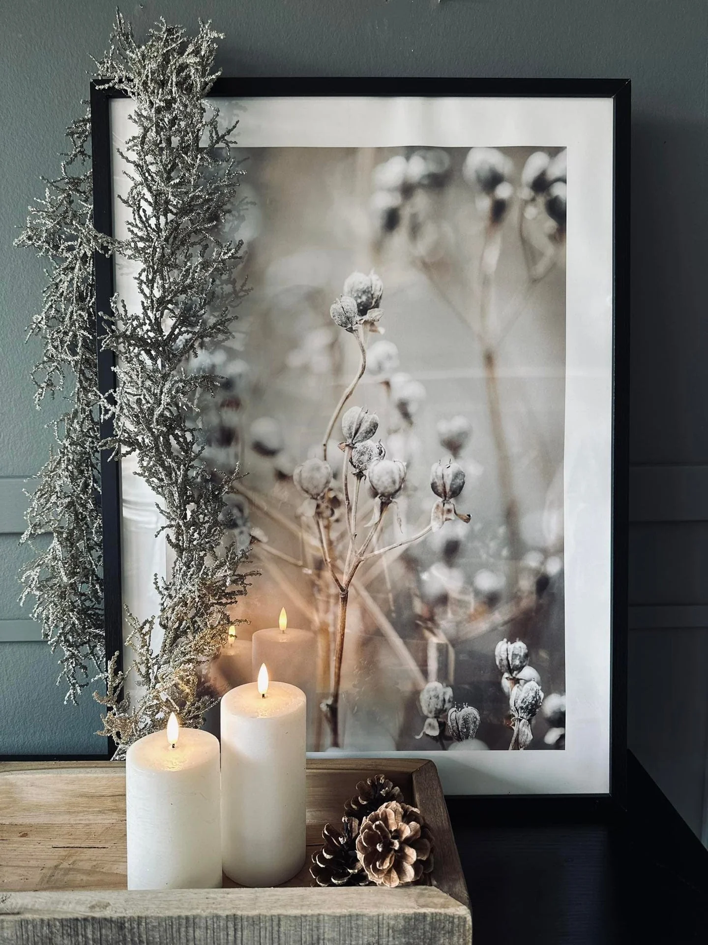 Guirlande med glitter - 150 cm Sølv - Image 3