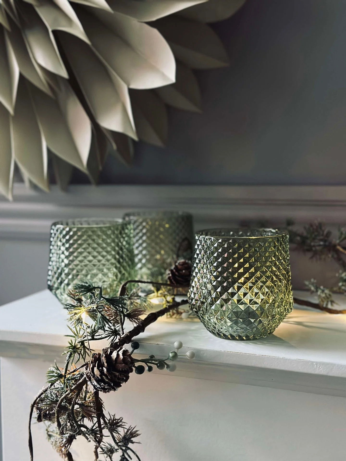 Lysestaker i glass Grønn - Sett med 3 stk. - Image 6
